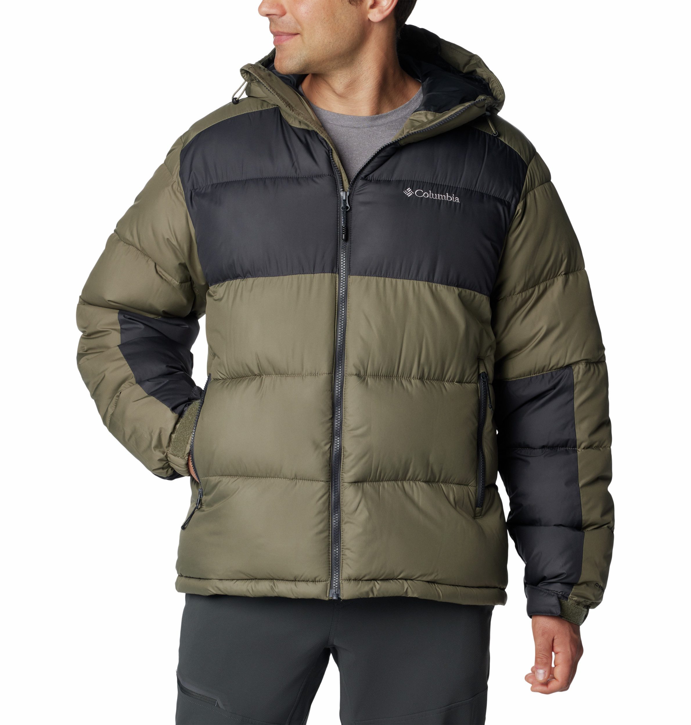 Funktionsjacke Pike Lake II Hooded Jacket Stone Green, Collegiate Navy M