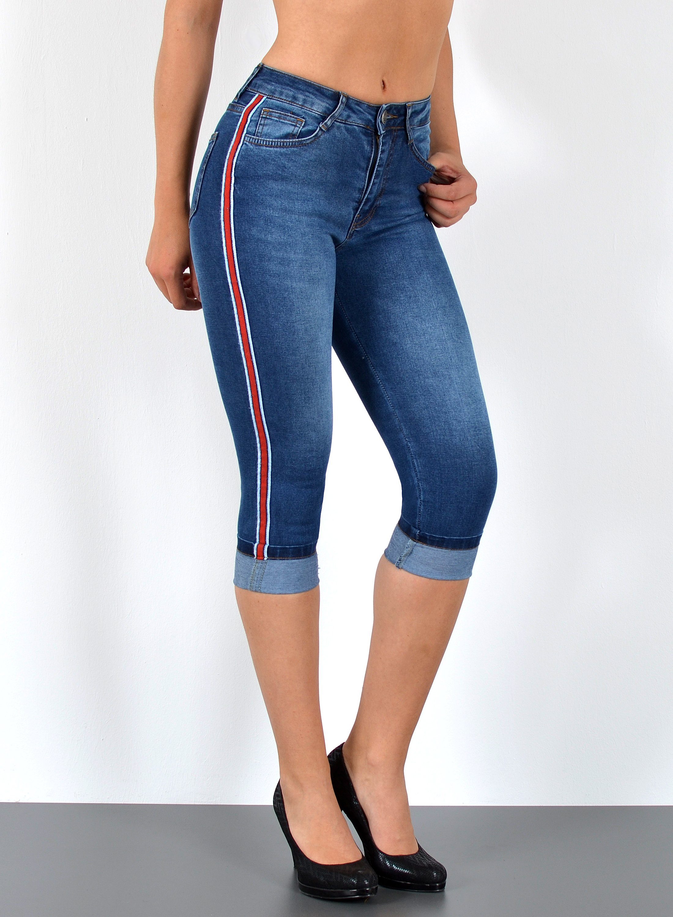 ESRA Caprijeans 3/4 Jeans Hose Capri günstig online kaufen