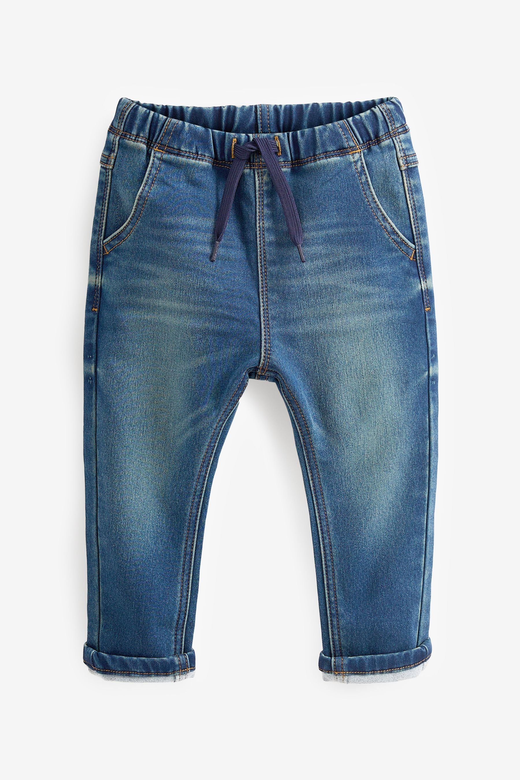 Next (1-tlg) mit Stretch Hineinschlüpfen Schlupfjeans Vintage zum Jeans Superweiche