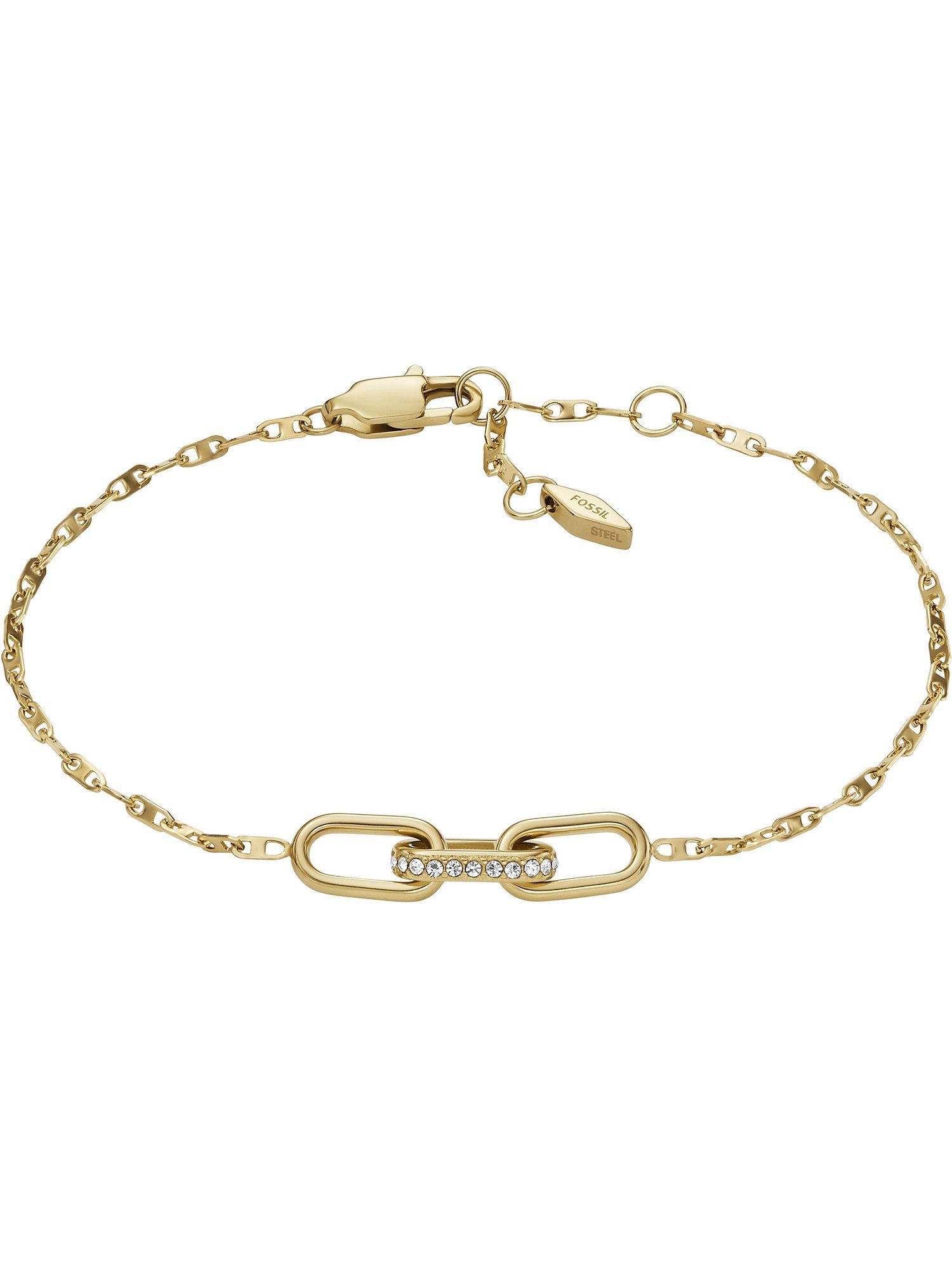 Fossil Armband Fossil Damen-Armband Edelstahl Glasstein, HERITAGE günstig online kaufen