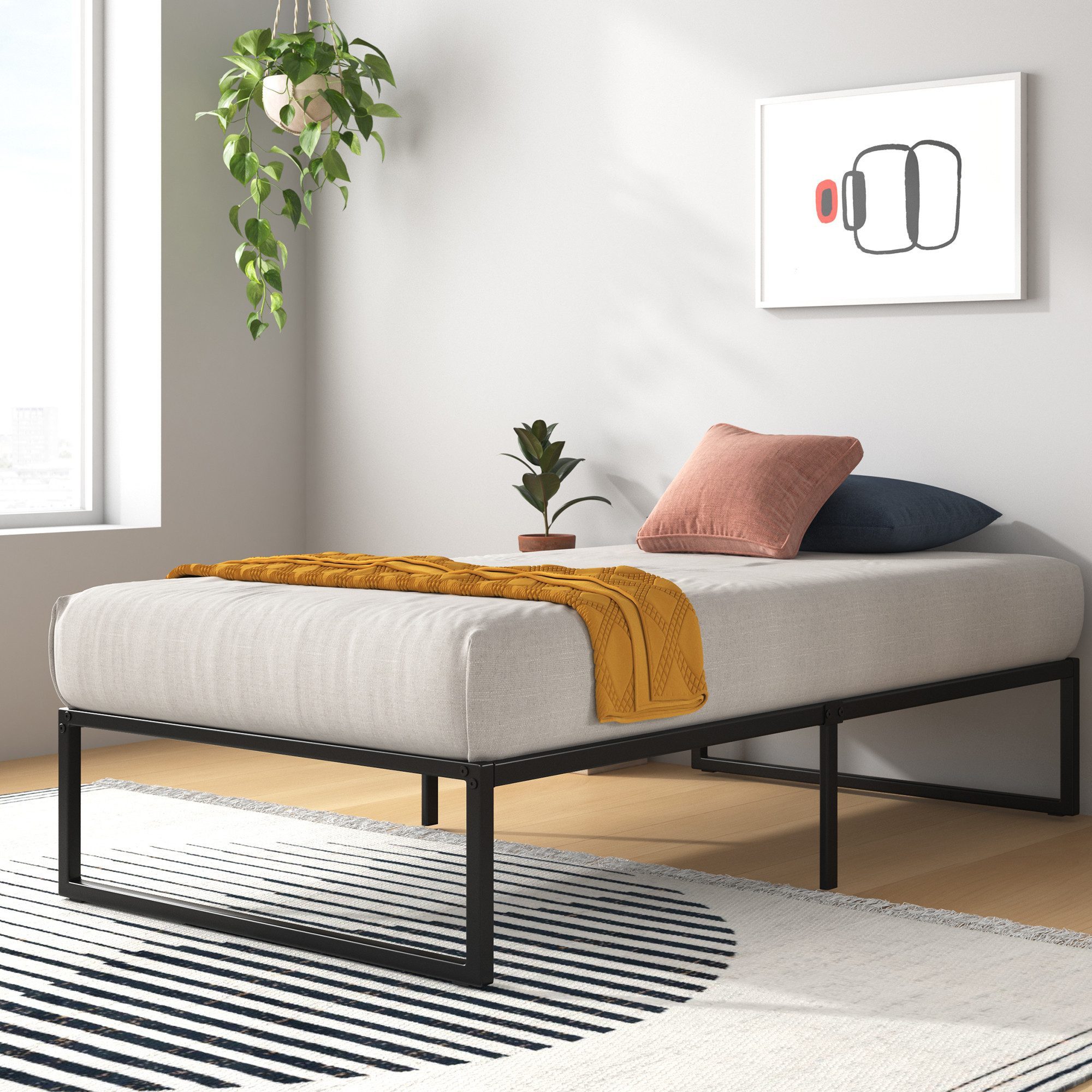 ZINUS Bettgestell Lorelei, moderner Bettrahmen mit Latternrost, Gästebett ( günstig online kaufen
