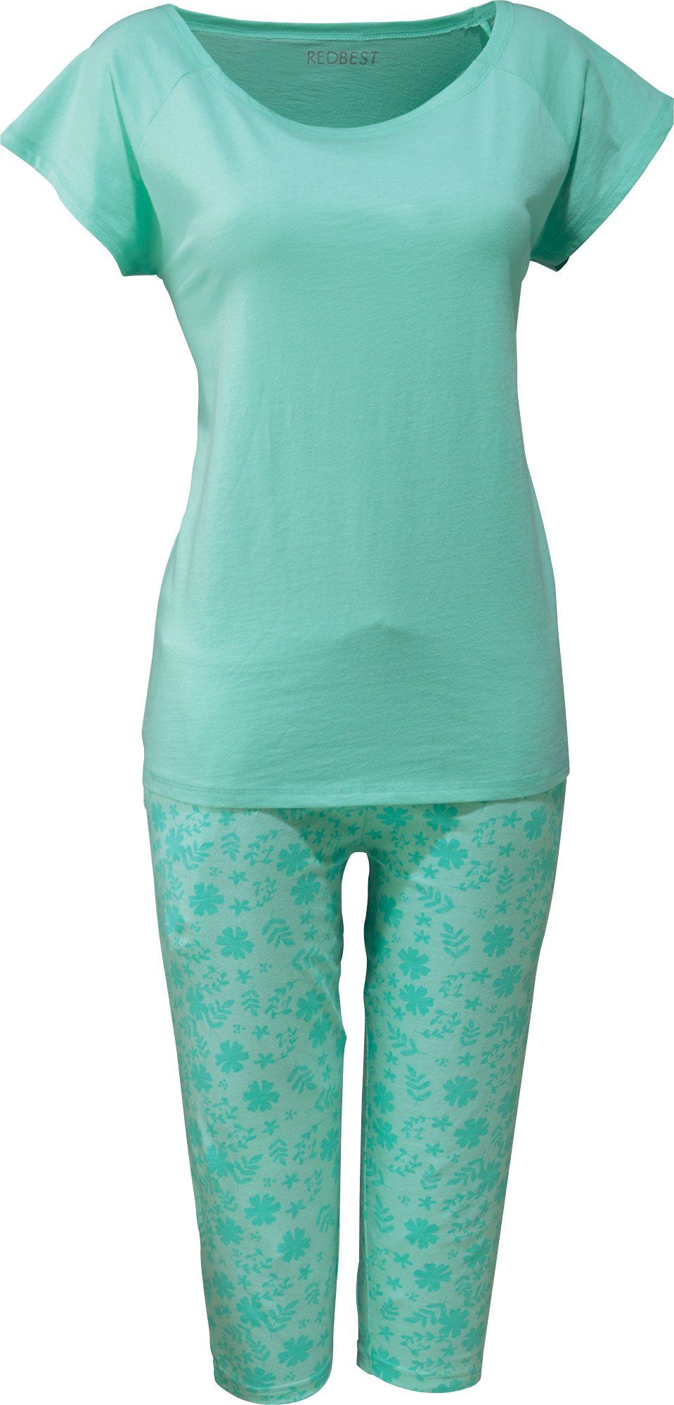 REDBEST Pyjama Damen-Schlafanzug Single-Jersey Streifen günstig online kaufen