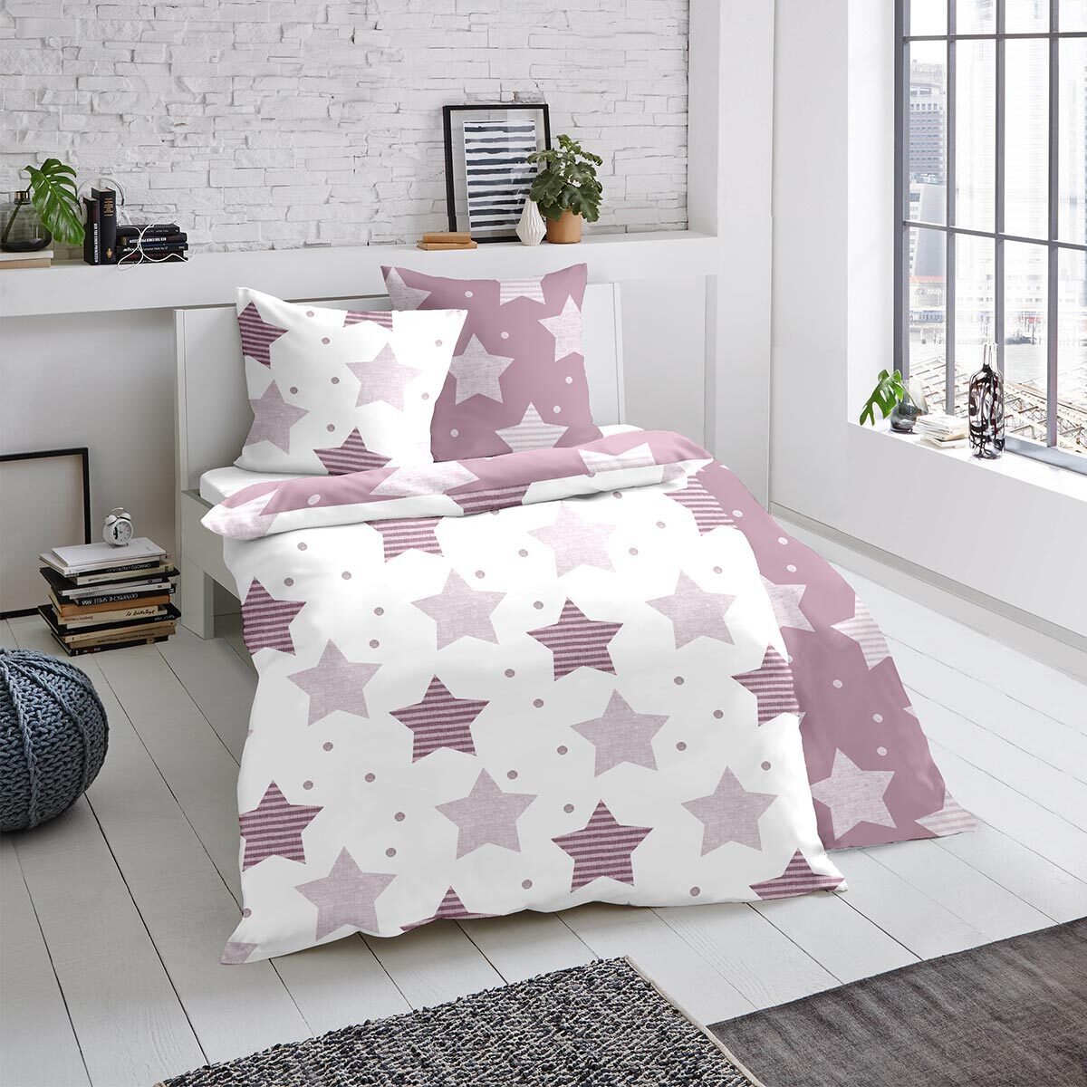 TRAUMSCHLAF Bettwäsche Wavre, Biber, 3 teilig, Biberbettwäsche weich und ku günstig online kaufen