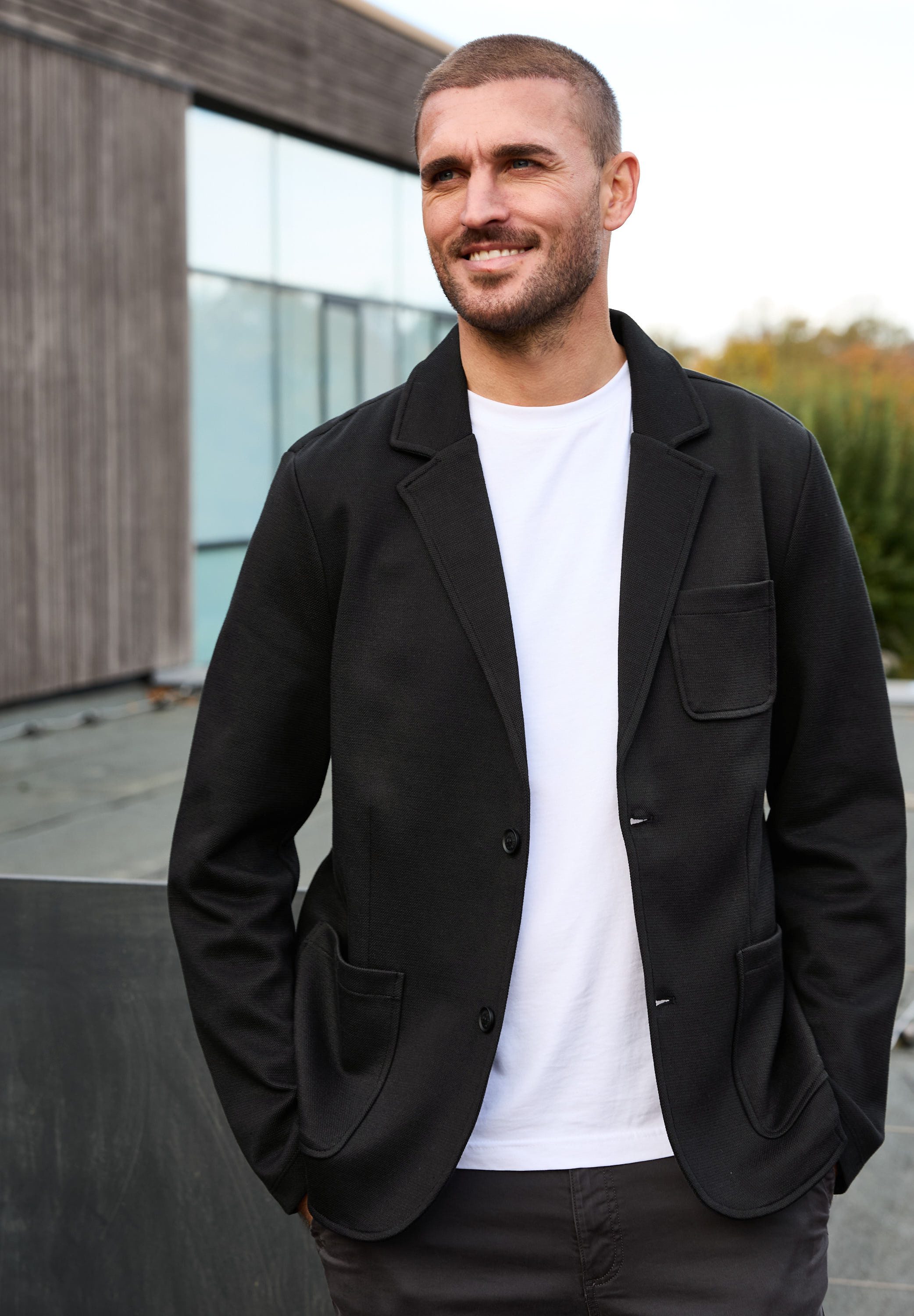 STREET ONE MEN Funktionsjacke mit Reverskragen
