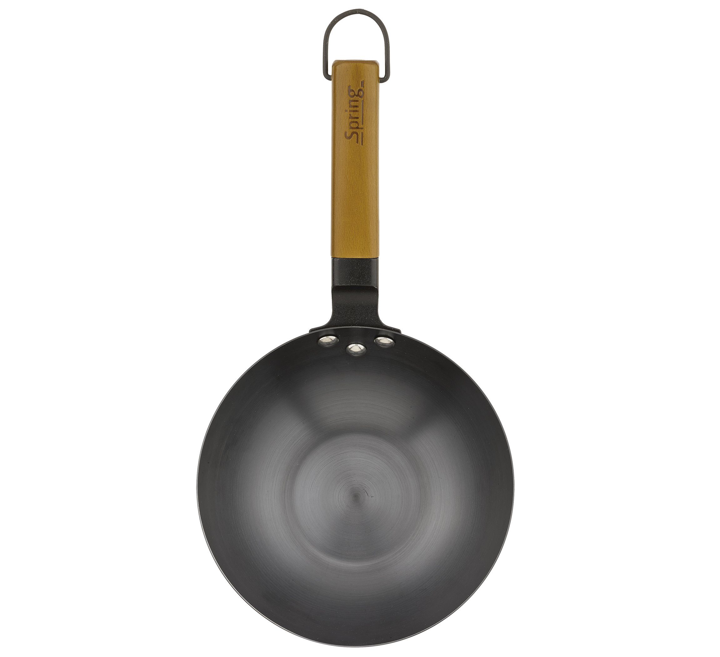 Küchenprofi Bratpfanne SP Wokpfanne Canton 20cm International Cooking, Carbonstahl und Buchenholz
