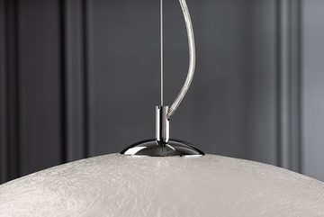 riess-ambiente Hängeleuchte GLOW 70cm weiß / silber, ohne Leuchtmittel, Wohnzimmer · Metall · Esszimmer · Modern Design