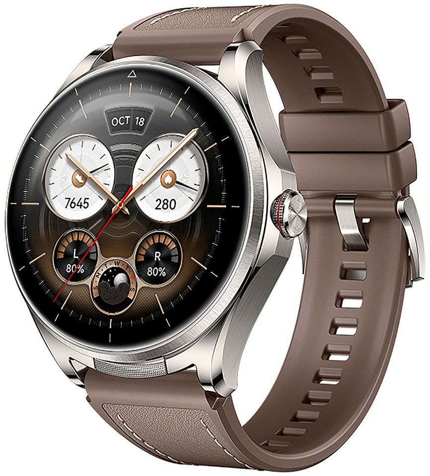 Huawei WATCH Buds 2 Smartwatch (3,8 cm/1,5 Zoll, Harmony OS), Smartwatch mit integrierten kabellosen In‑Ear‑Kopfhörern silberfarben
