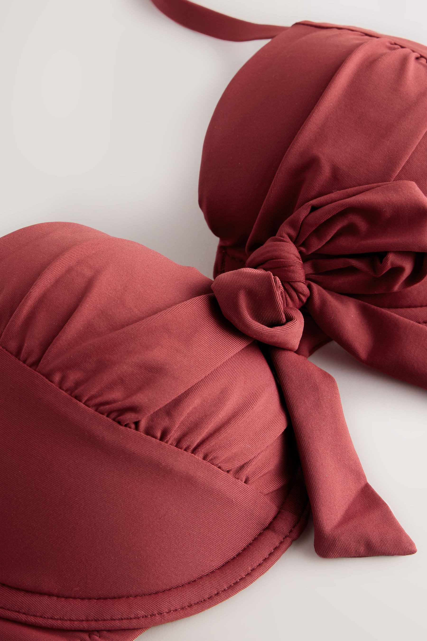 Next Bügel-Bandeau-Bikini-Top Bandeau-Bikinioberteil mit Bügel und Schleife (1-St)