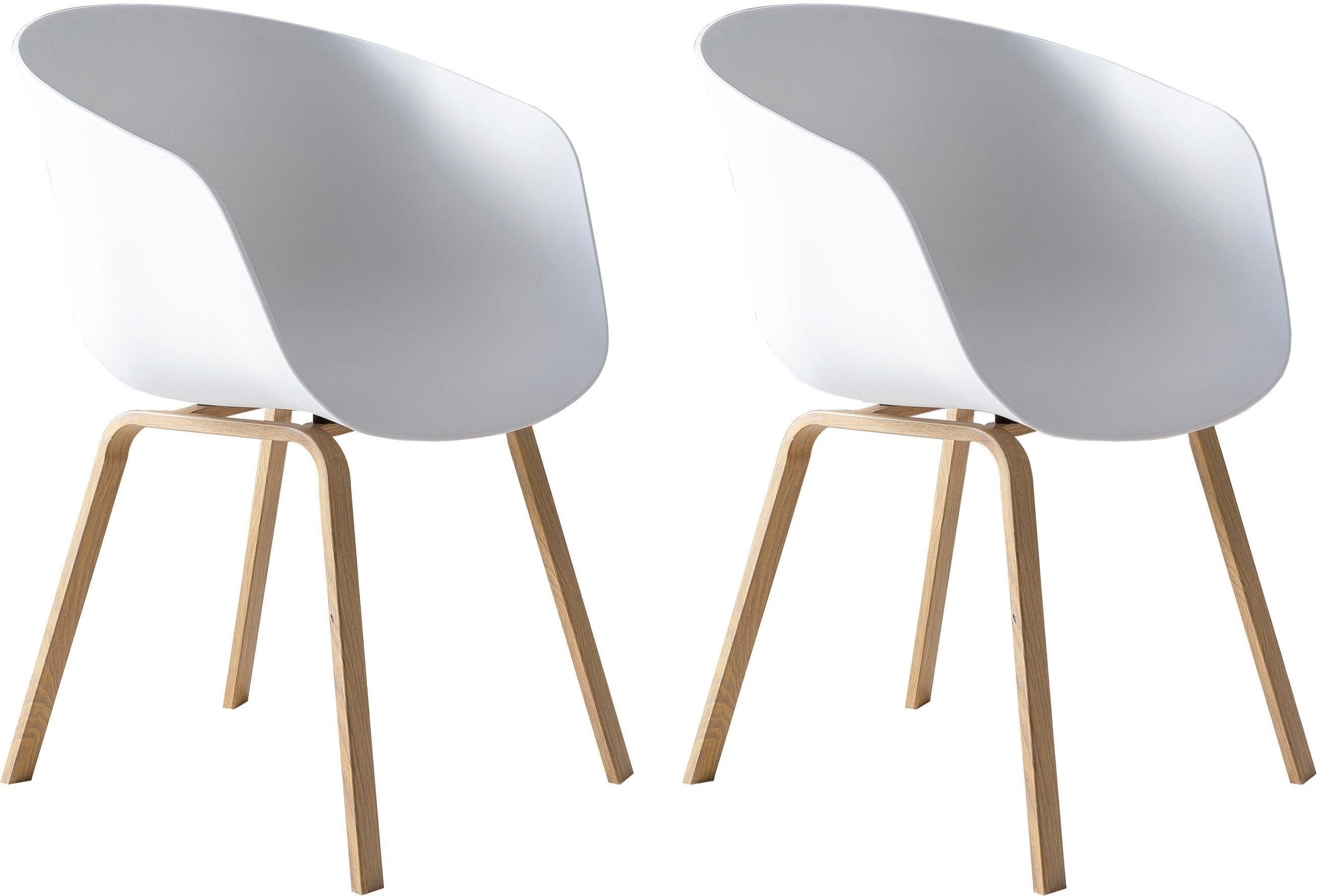 SalesFever Schalenstuhl (Set, 2 St), Metallbeine günstig online kaufen