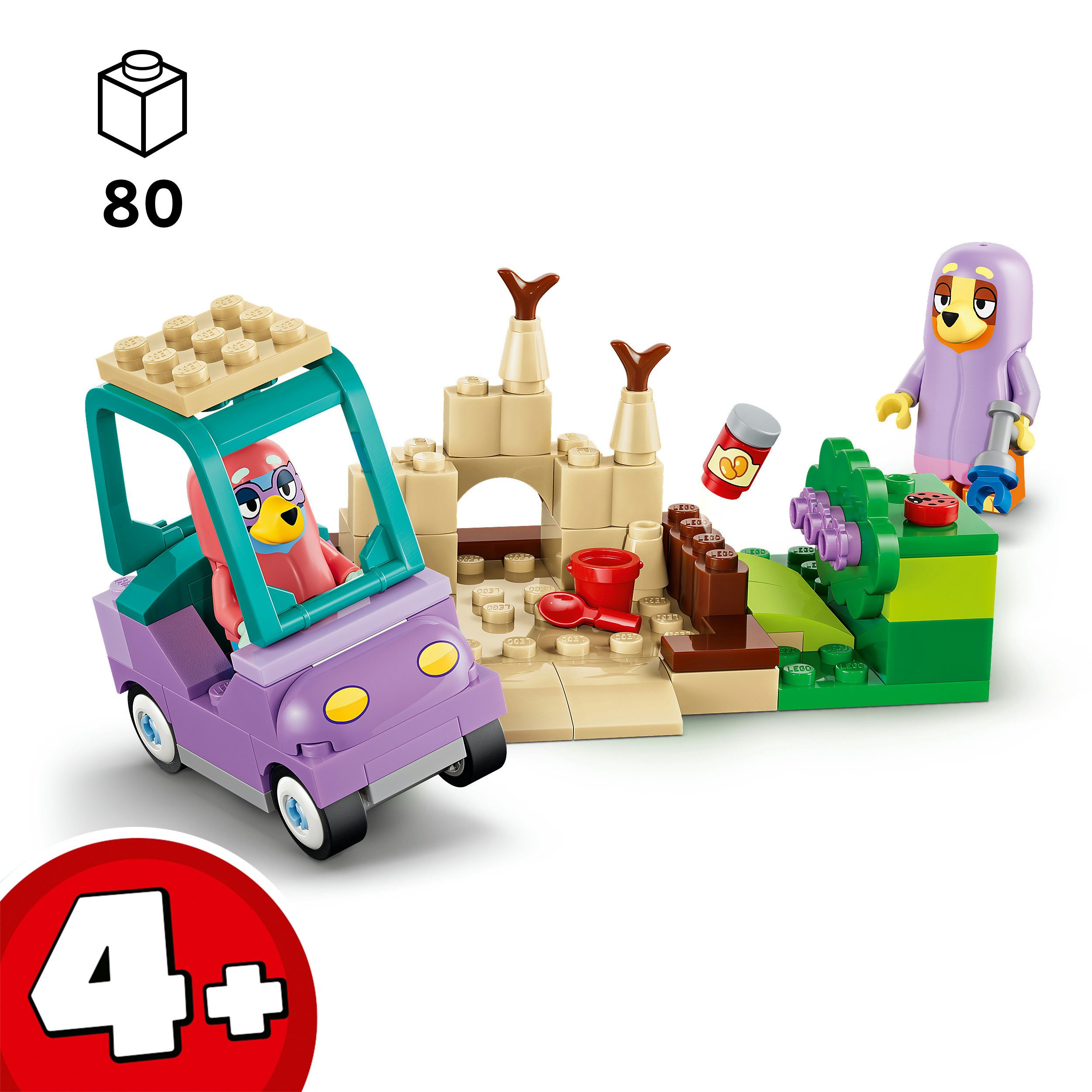 LEGO® Omas mit Bingo und Bluey (11216), LEGO Bluey Konstruktionsspielsteine, (80 St), Made in Europe