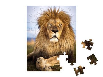 puzzleYOU Puzzle Wilde Löwen in Südafrika, 48 Puzzleteile, puzzleYOU-Kollektionen Löwen, Raubtiere, Tiere in Savanne & Wüste