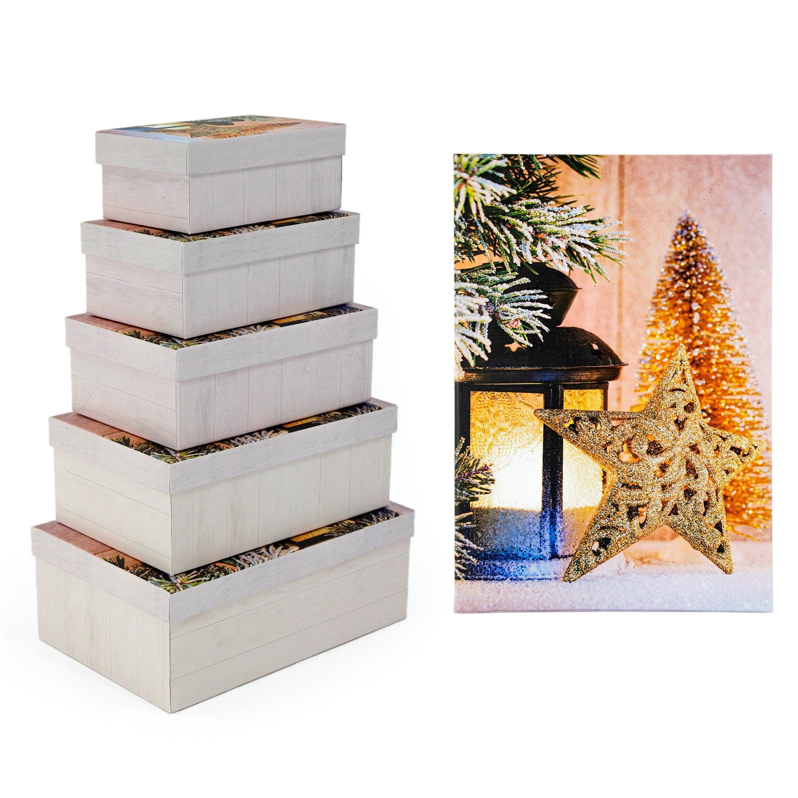 Weihnachts-Geschenkbox Mit Deckel – Grün, 270x210x105 Mm, Stabil & Wiederverwendbar, Für Besondere Präsente