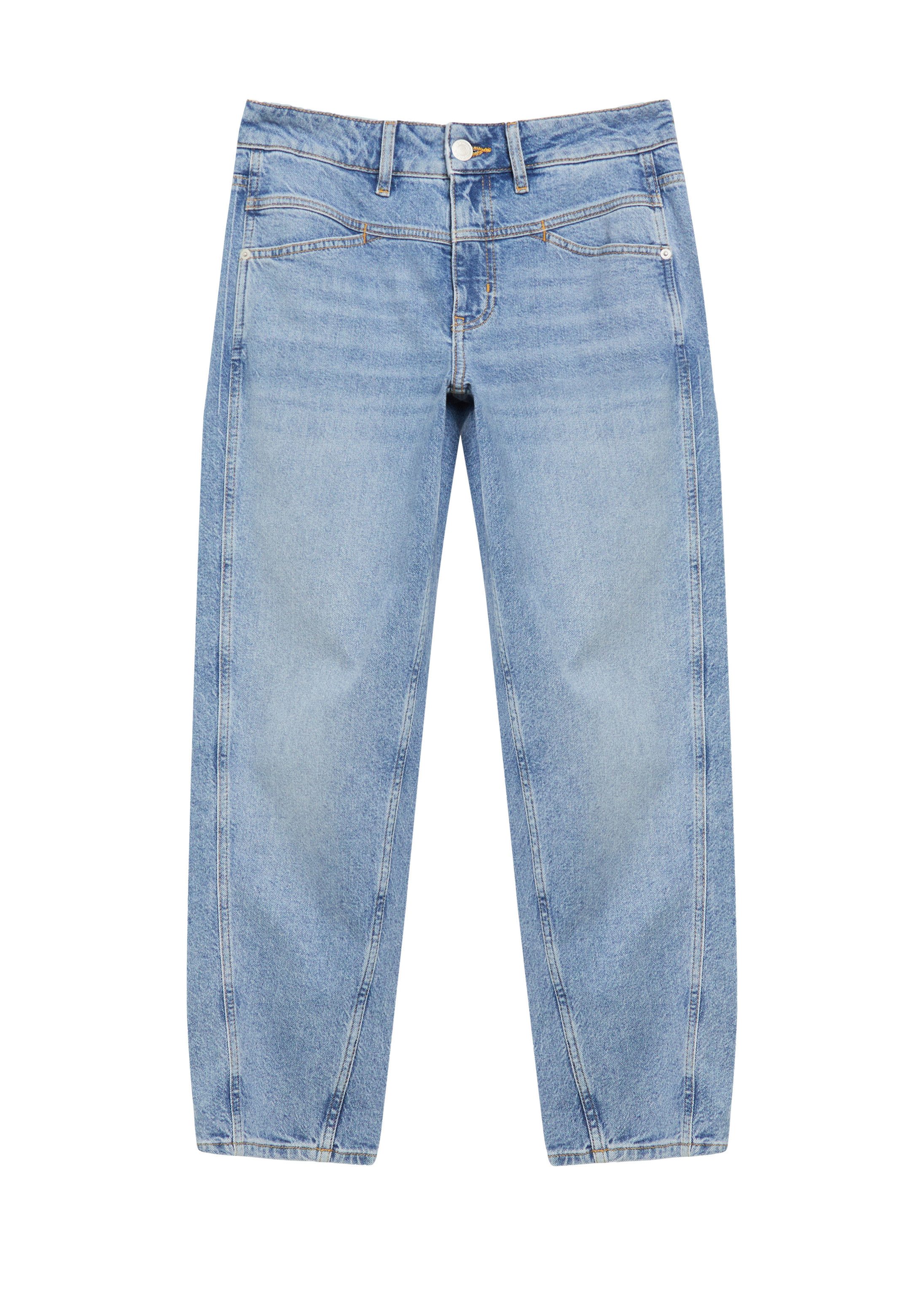 comma Regular-fit-Jeans Jeans-Hose LIV - Jeans mit leichtem Barrel Leg