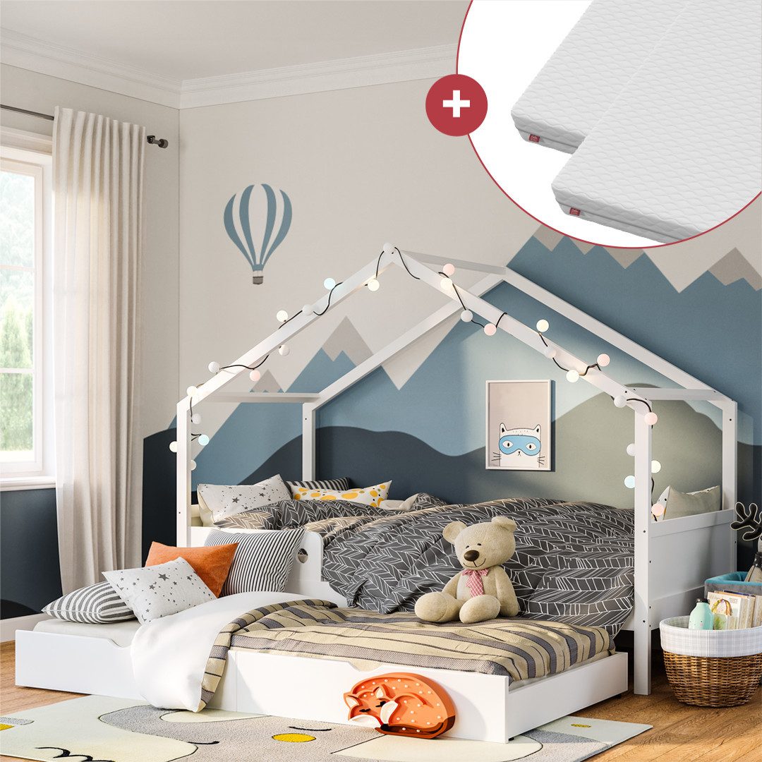 Bellabino Hausbett Bela (Kinderbett 90x200 cm, günstig online kaufen