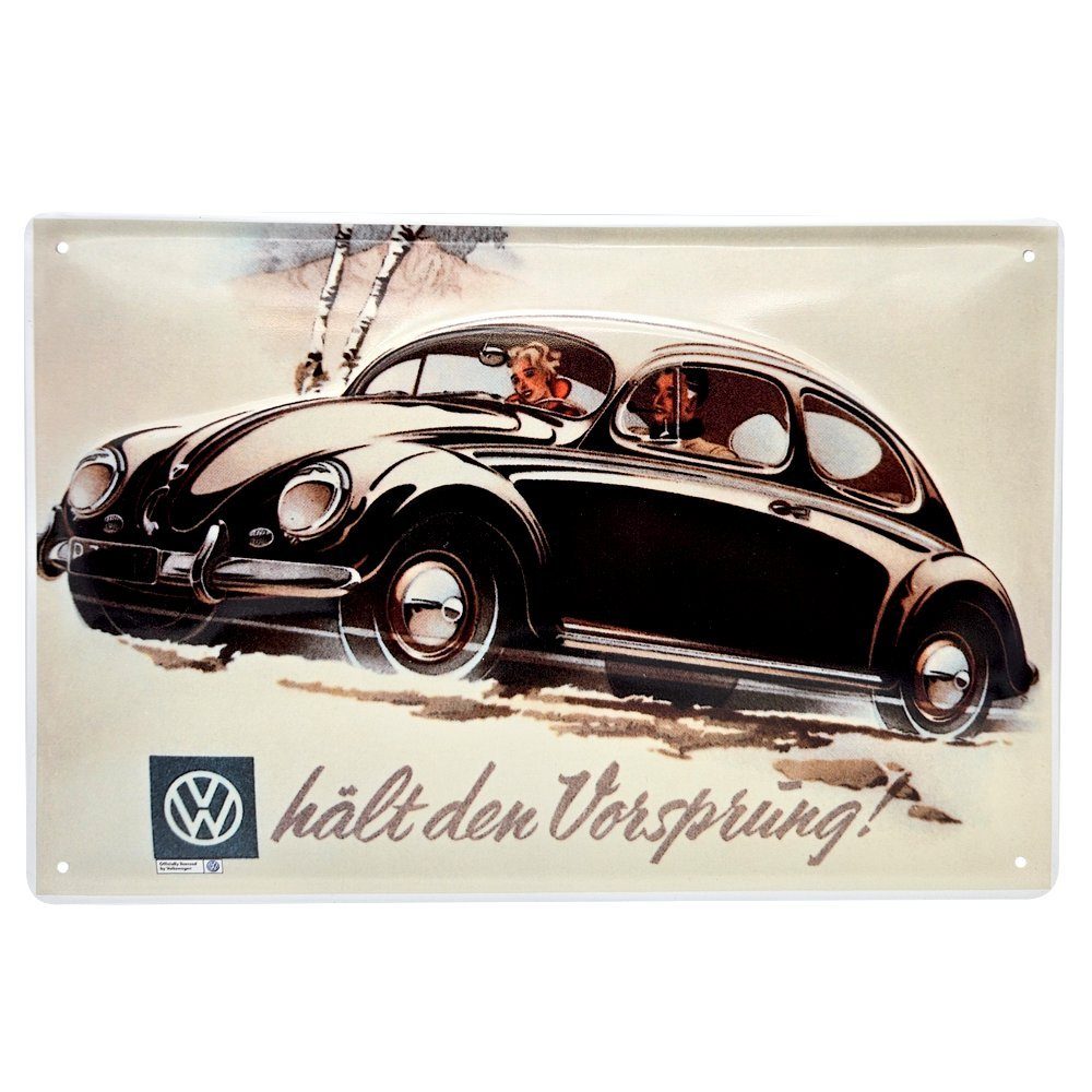 VW shop St) 30x20cm Werbeschild Käfer Blechschild (1 the Wanddekoobjekt what