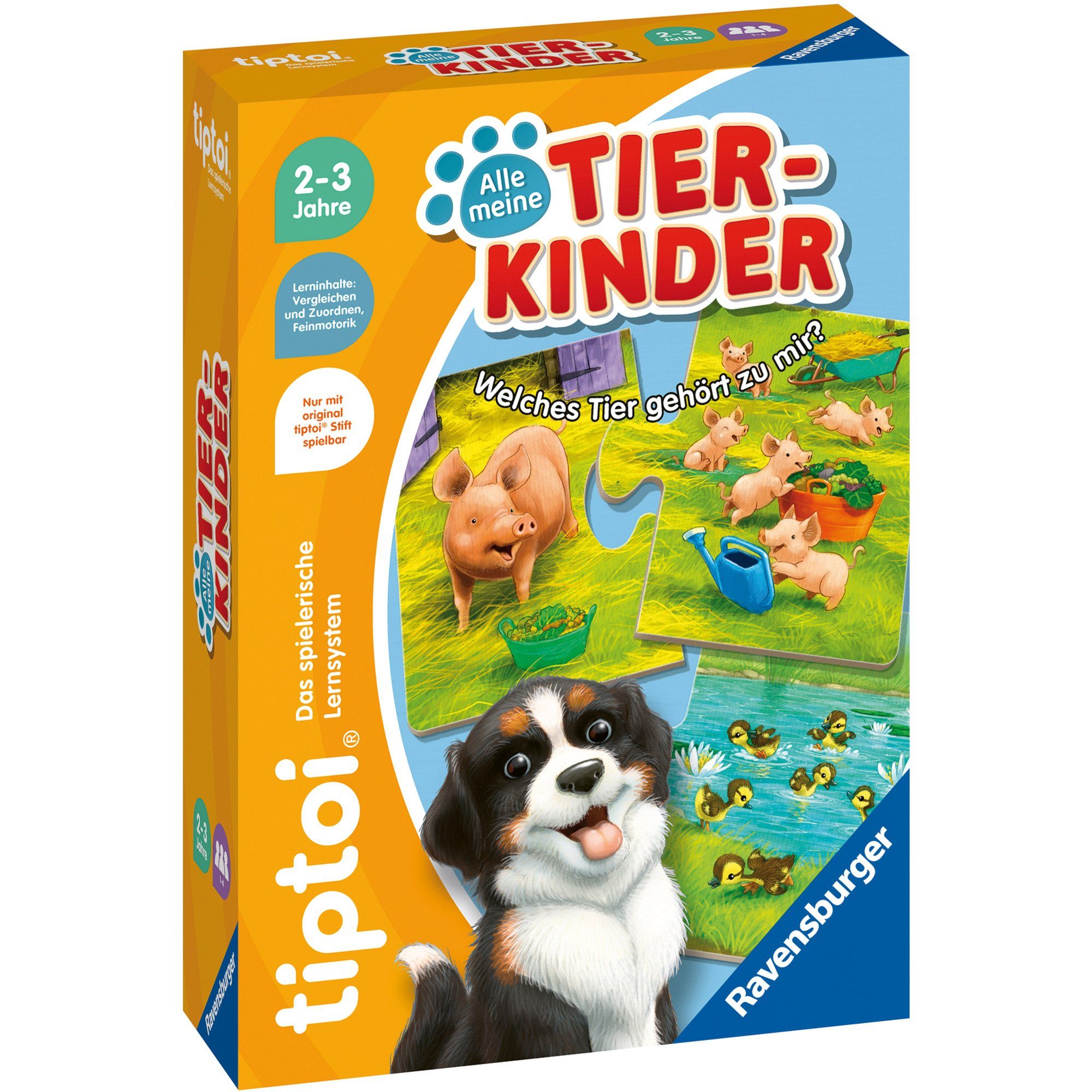 Ravensburger Пазлы Ravensburger tiptoi Пазлы Все meine Tierkinder, 18 Пазлыteile