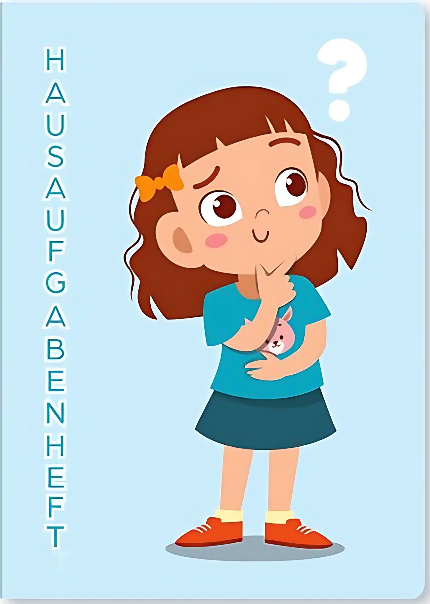 ADINA Schulheft ADINA Hausaufgabenheft A5 (Rakete) für Schlaue Faule Schutzumschlag