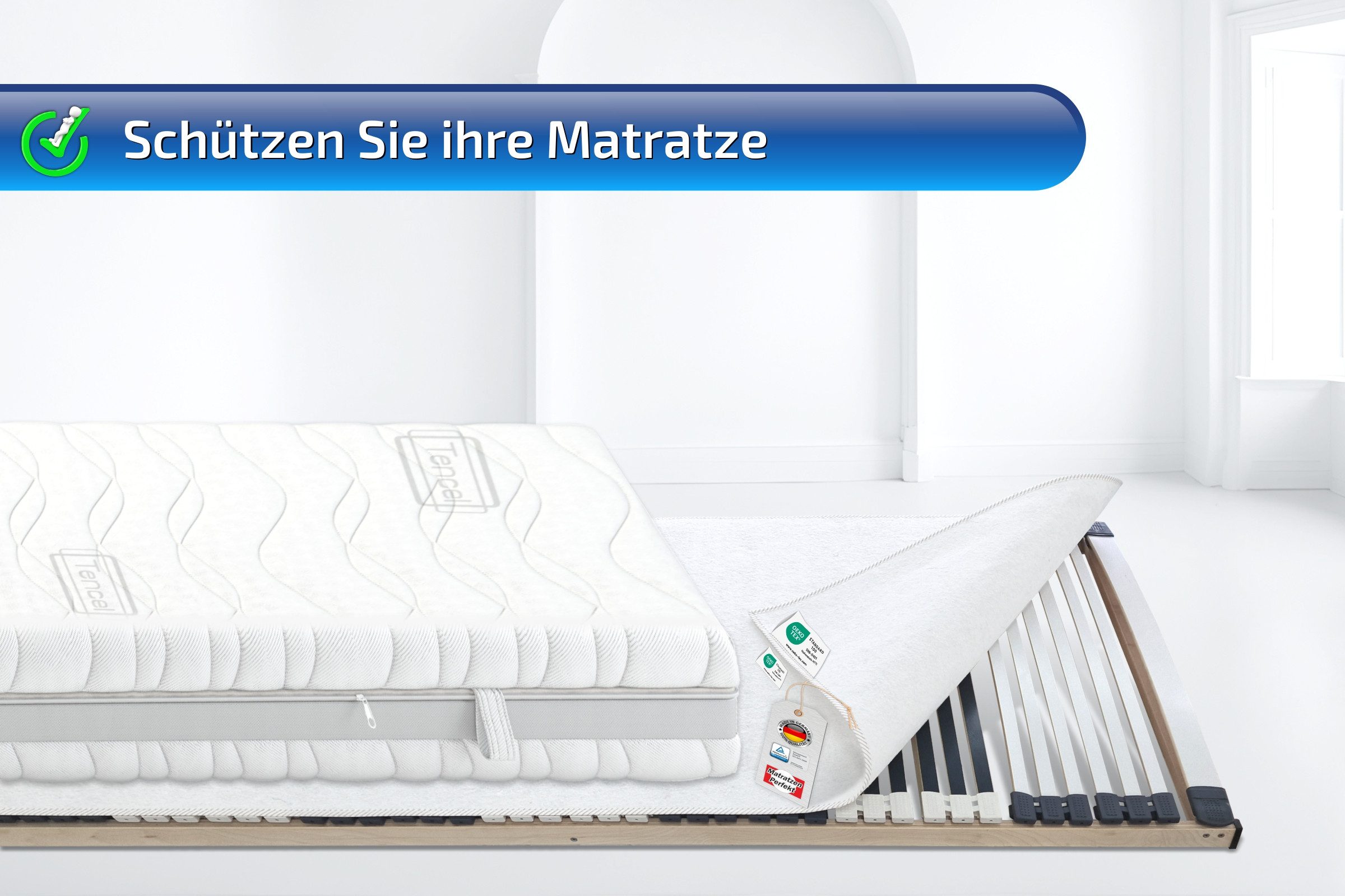Matratzenschoner Matratzen Schoner, atmungsaktiv, Ökotex 100 günstig online kaufen
