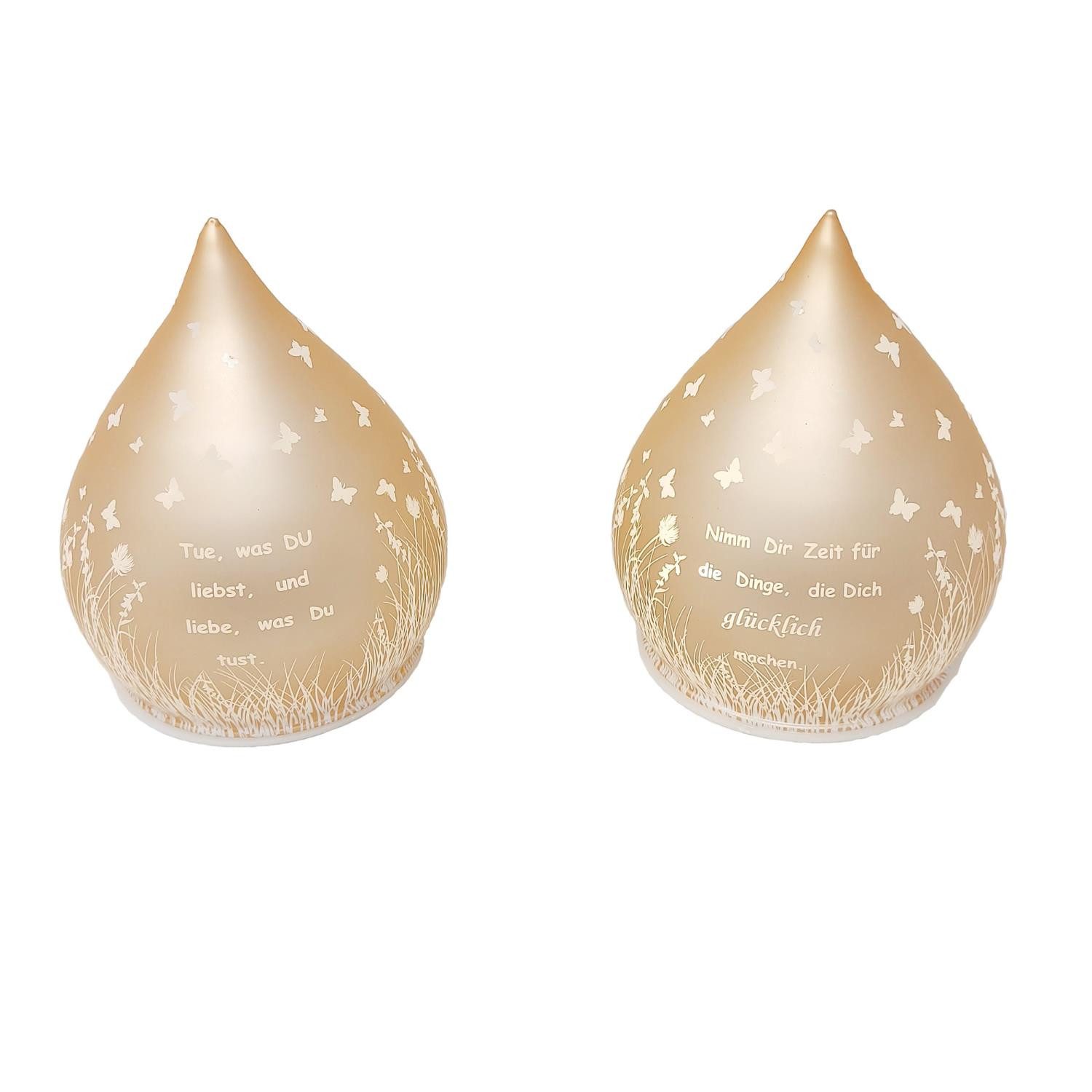 formano LED Tischleuchte Sprüche, Farbe: Orange, Motiv: Sprüche