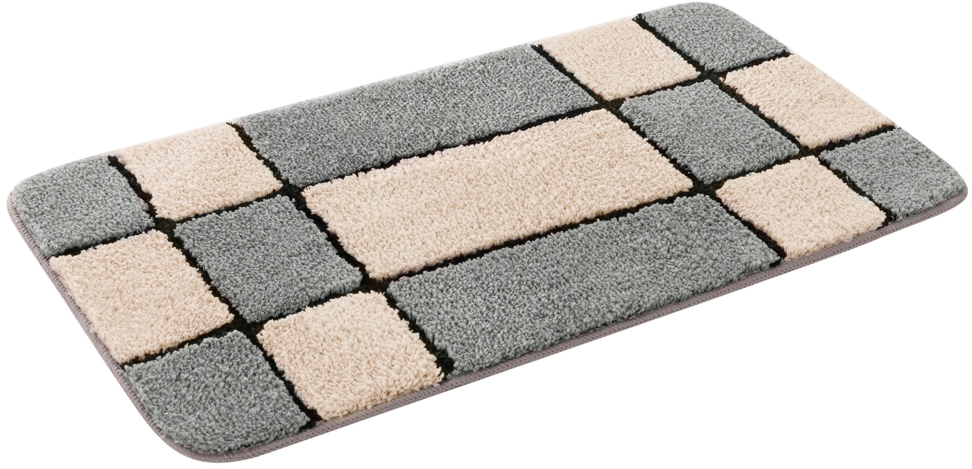 my home Badematte Melli, Höhe 16 mm, rutschhemmend beschichtet, fußbodenhei günstig online kaufen
