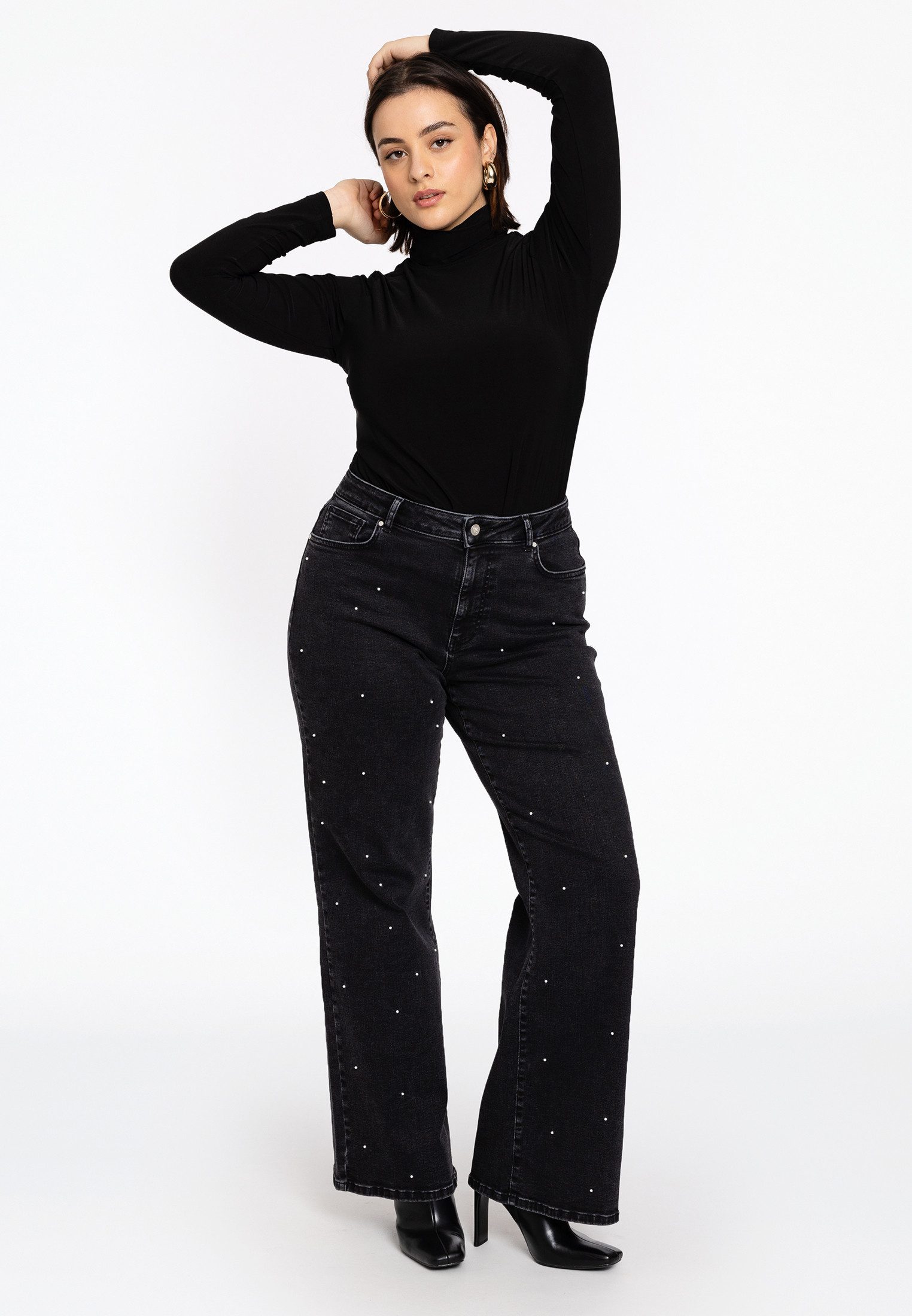 YOEK High-waist-Jeans Damen Jeans Bootcut