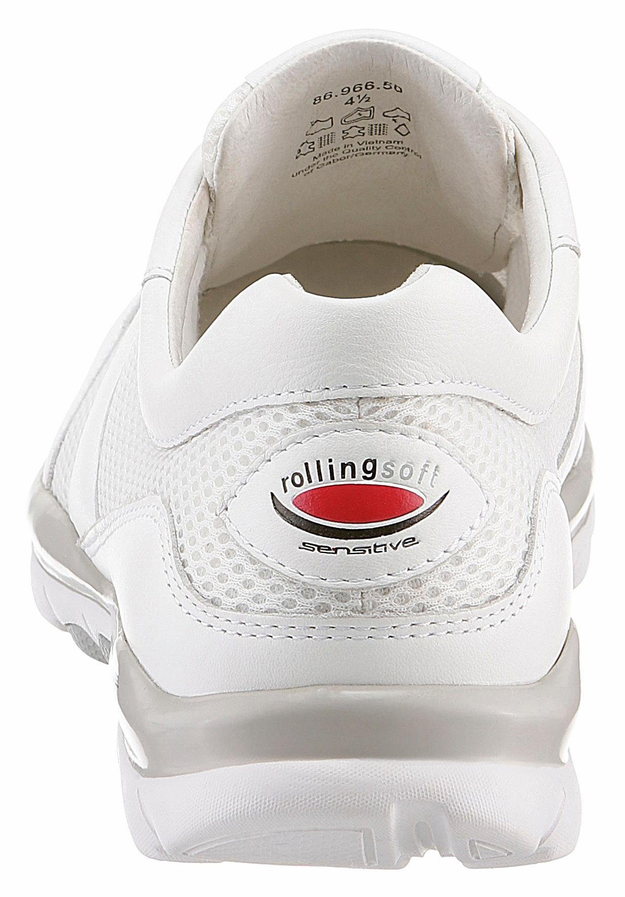 Gabor Mesheinsatz sportlichem mit Rollingsoft Sneaker