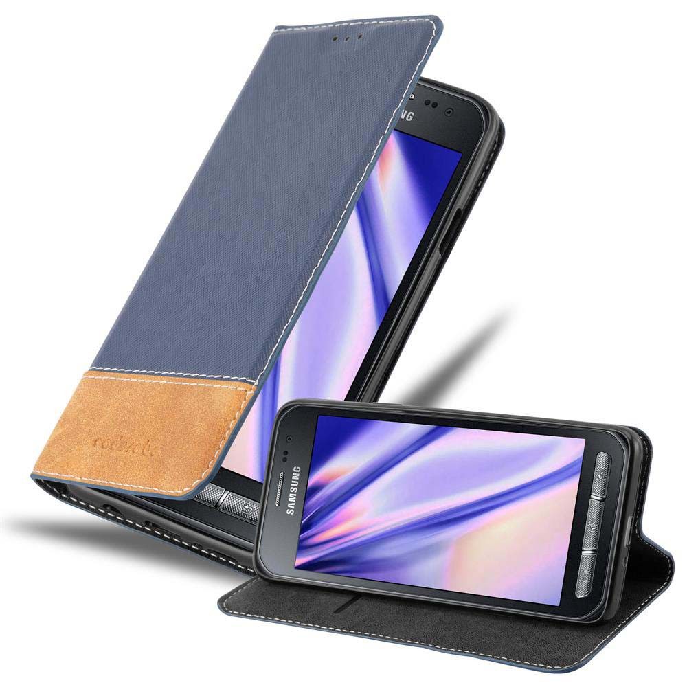 Cadorabo Handyhülle für Samsung Galaxy XCover 3 Hülle Samsung Galaxy XCover 3, Klappbare Handy Schutzhülle - Hülle - mit Standfunktion und Kartenfach