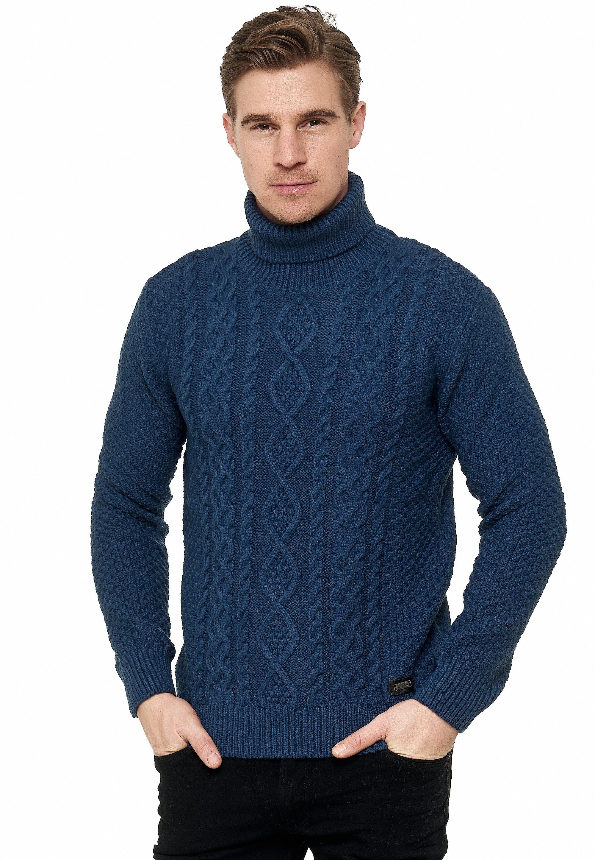 Neal stilvollem Herren von Rollkragenpullover Schlichter für Neal Rollkragenpullover mit Rusty Rusty Hochkragen,