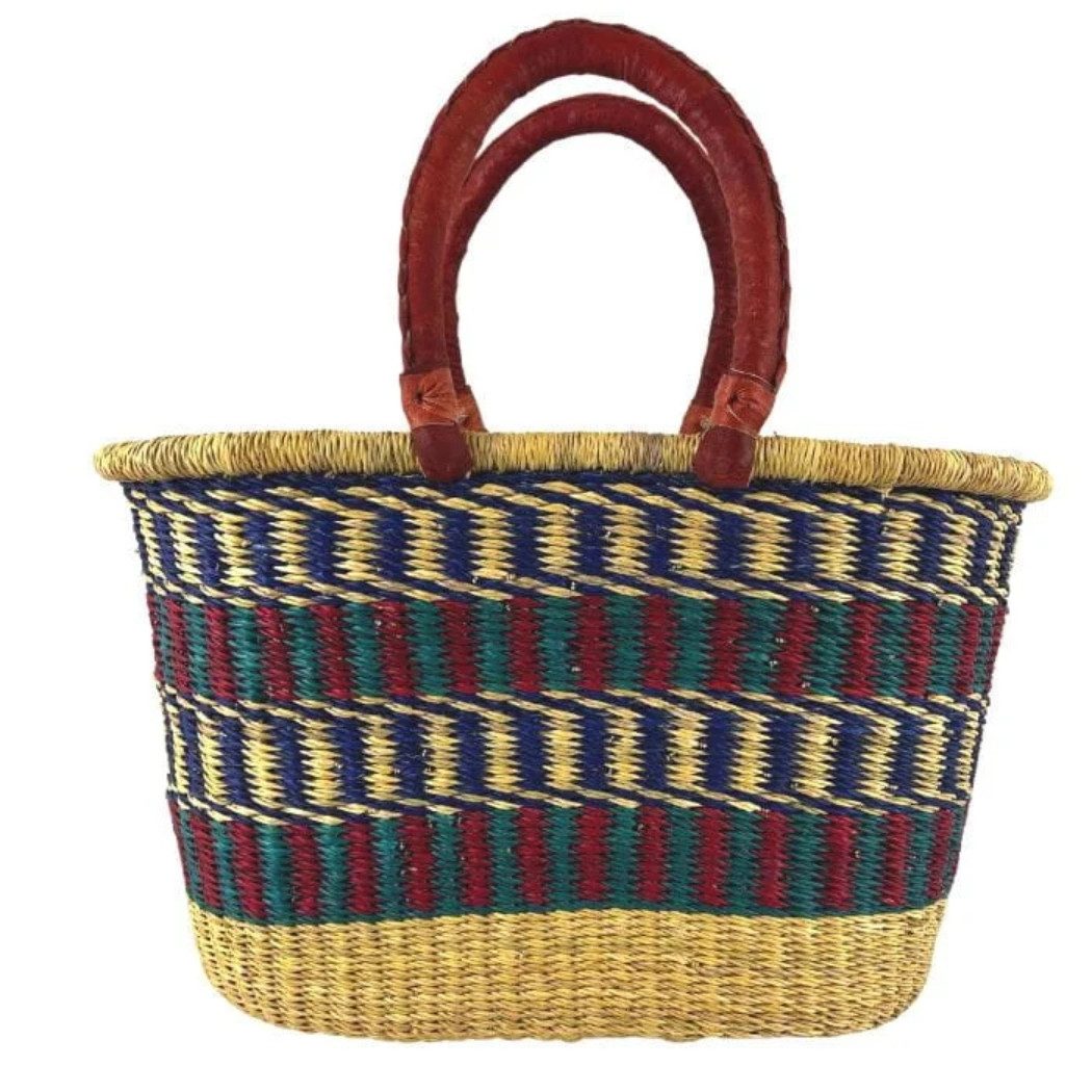 Korbtasche Bolga Korb - Tarkwa - Oval, Kunstvoll geflochtene Bolga Körbe – Charakterstücke voller Tradition