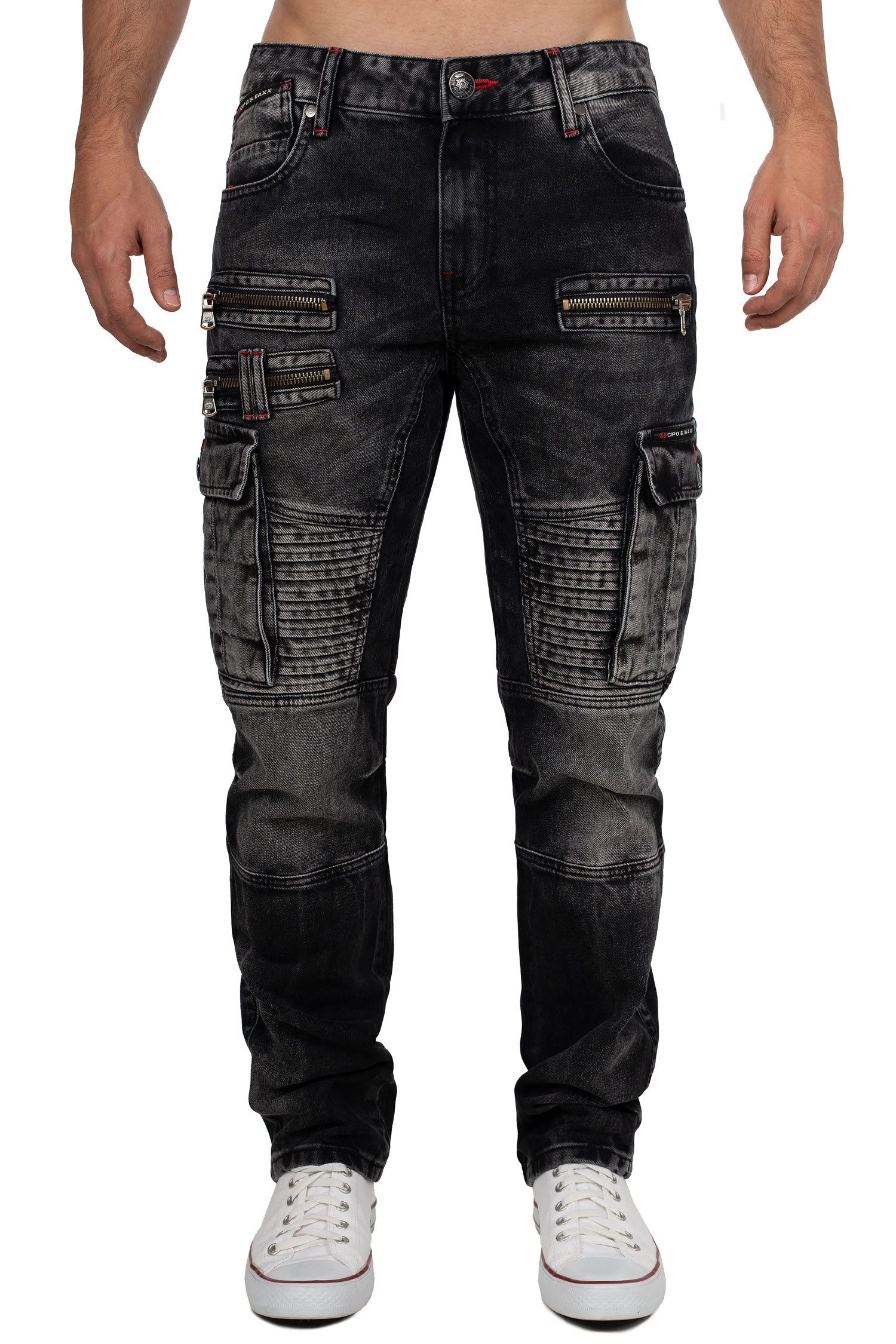 Cipo & Baxx Bikerjeans Biker Hose günstig online kaufen