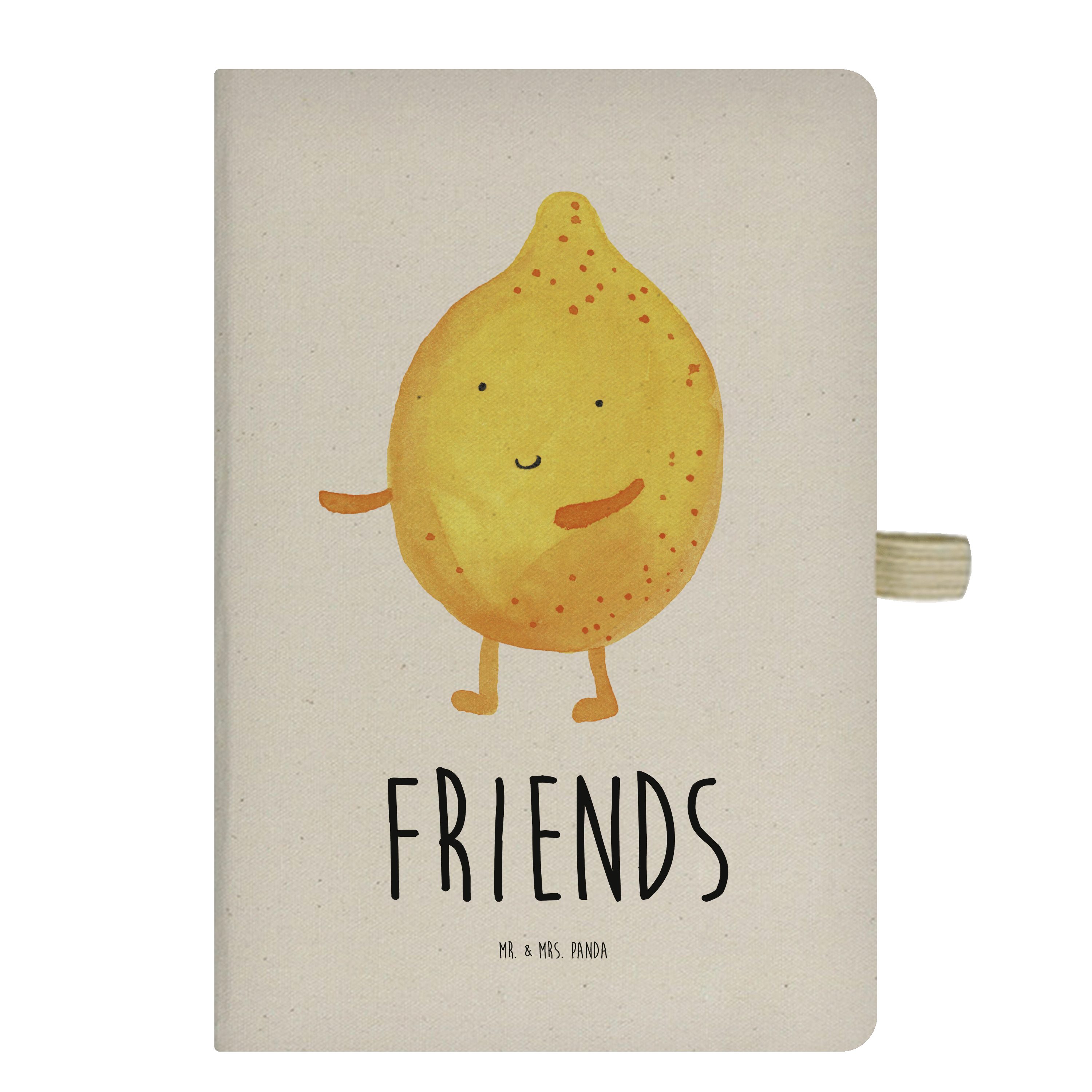 Mr. & Mrs. Panda Notizbuch BestFriends-Lemon - Transparent - Geschenk, Journal, Schreibbuch, Ein Mr. & Mrs. Panda