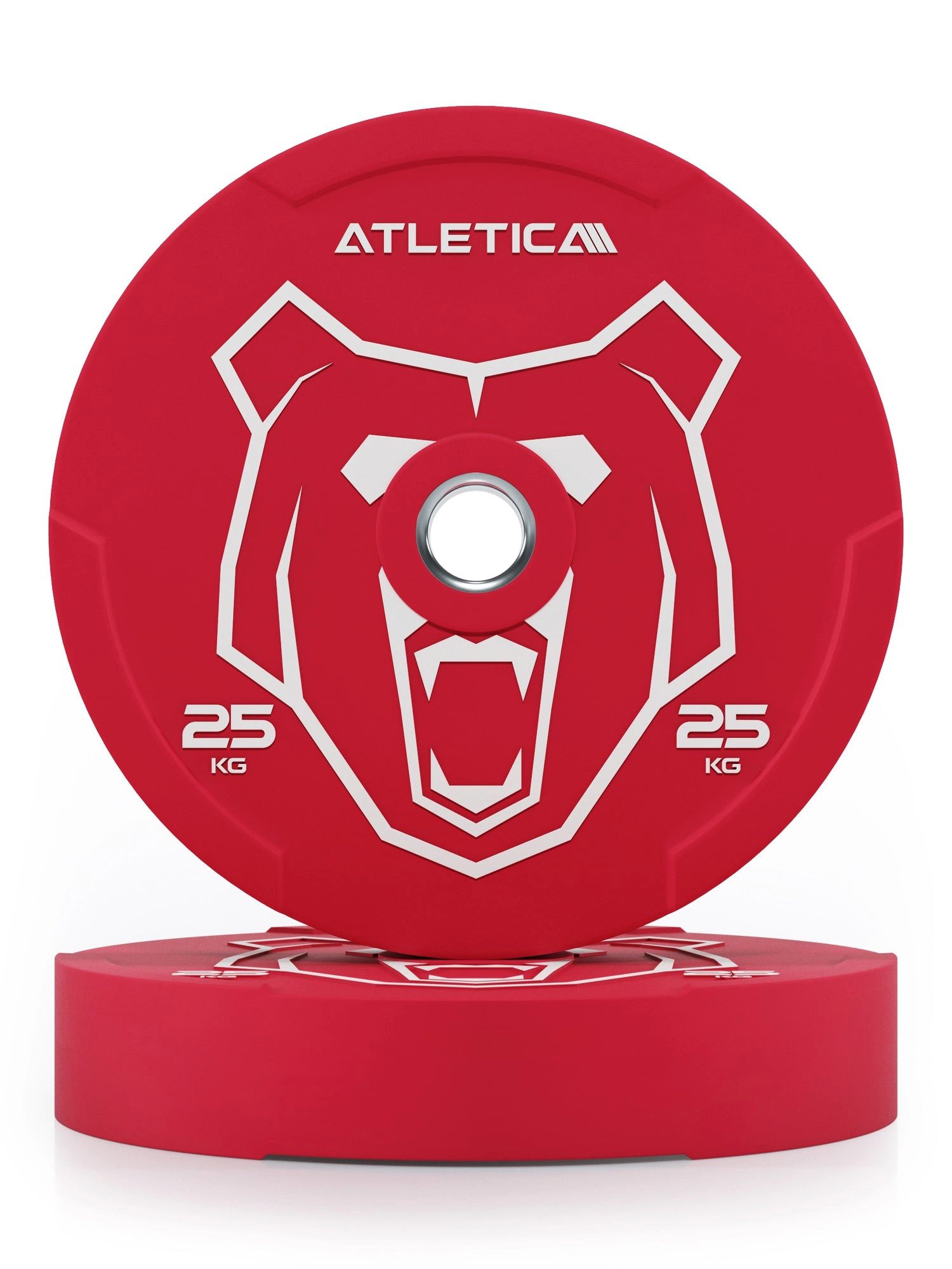 ATLETICA Hantelscheiben Animal Bumper Plates 25 kg, Paar