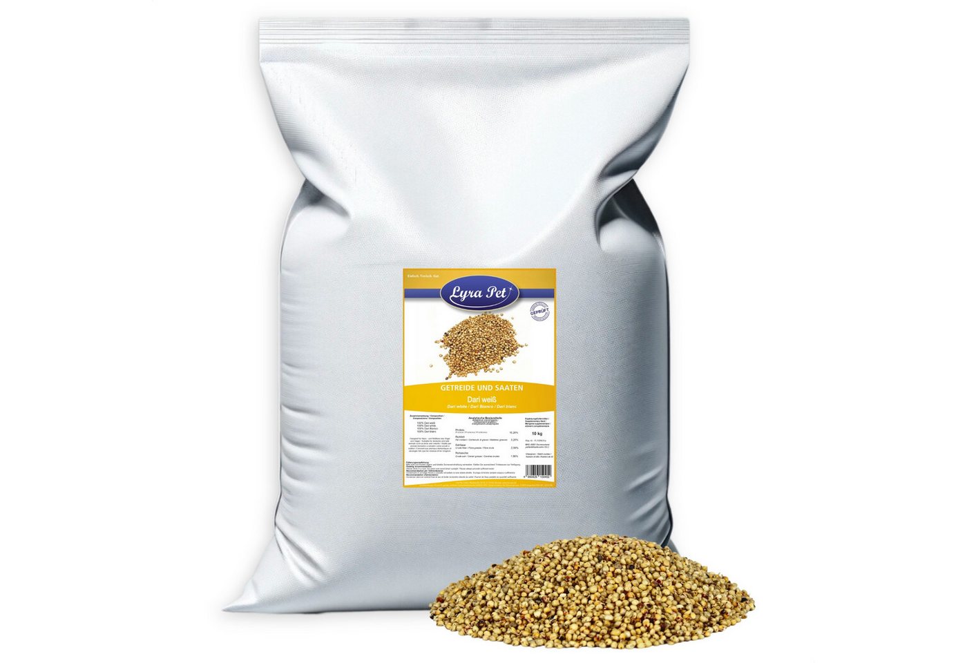 Lyra Pet 10 kg Lyra Pet® Dari weiß Vogelfutter, für: Wildvogel