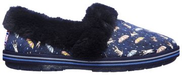 Skechers TOO COZY MOVIE NIGHT Pantoffel mit witzigem Hunde- und Katzenprint