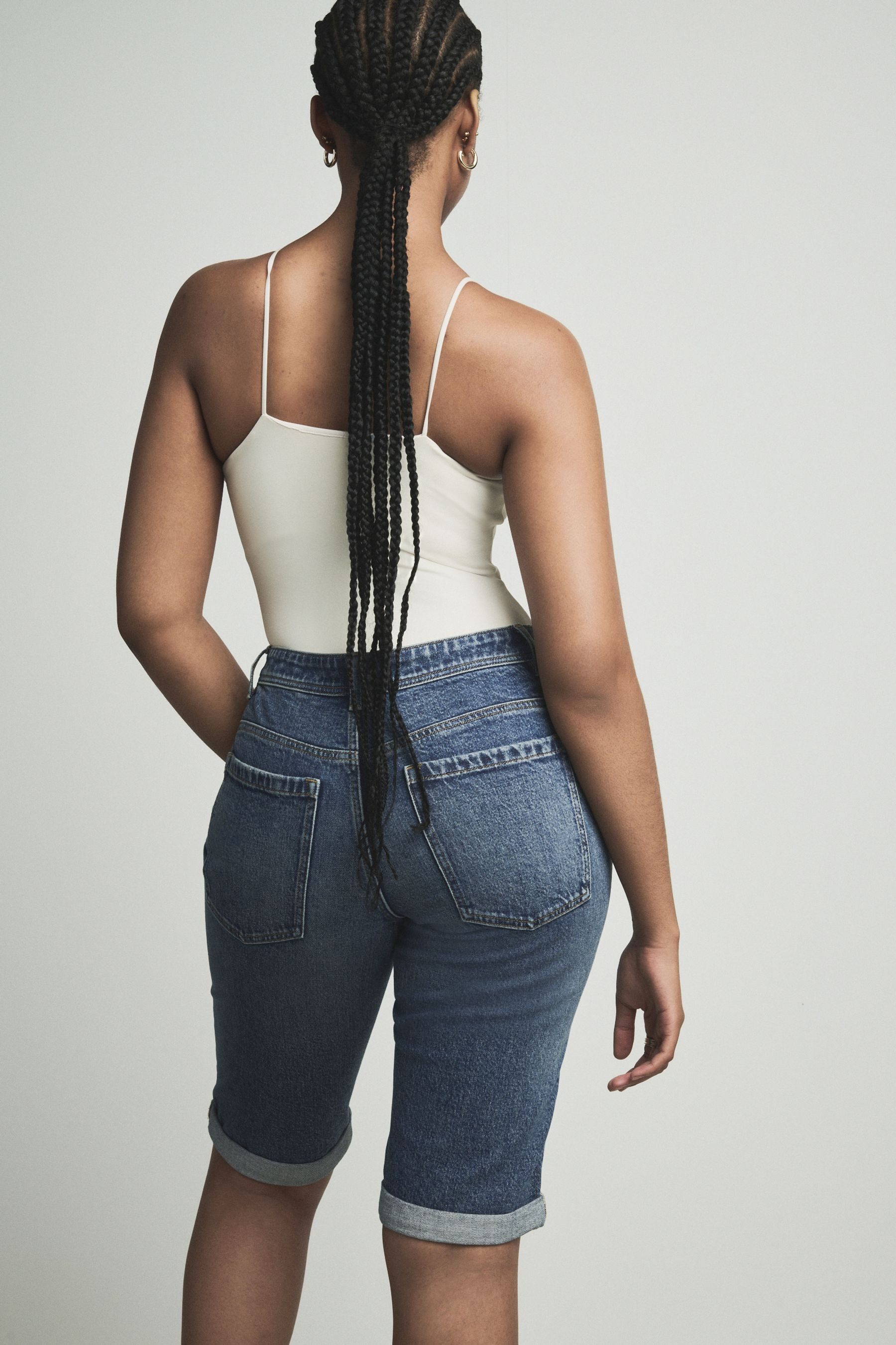 Next Shorts Hourglass Knielange Denim-Bermudashorts (1-tlg) günstig online kaufen