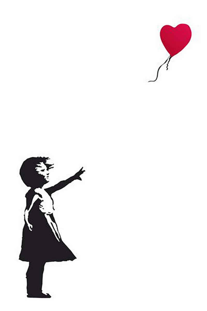 PYRAMID Poster Banksy Poster Girl with Balloon 61 x 91,5 cm