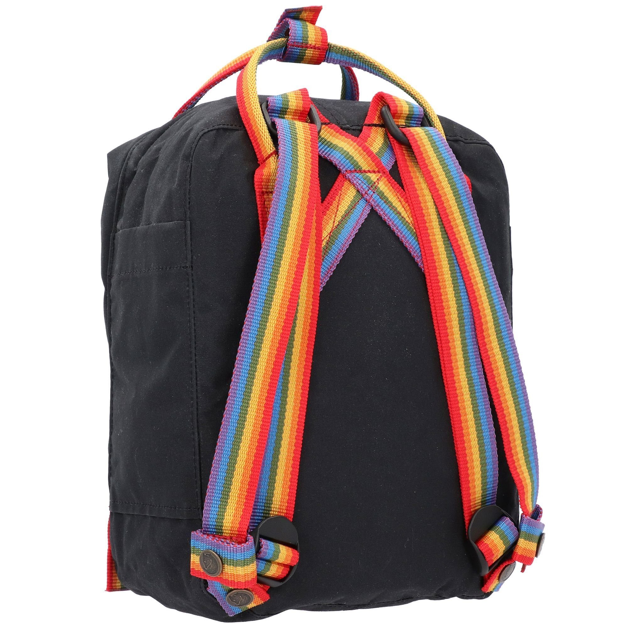 Fjällräven black-rainbow Kanken, Polyester pattern Cityrucksack