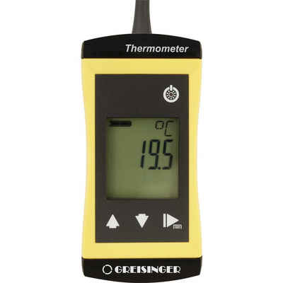 Greisinger Außentemperaturanzeige Wasserdichtes Alarmthermometer mit Einstechfühler
