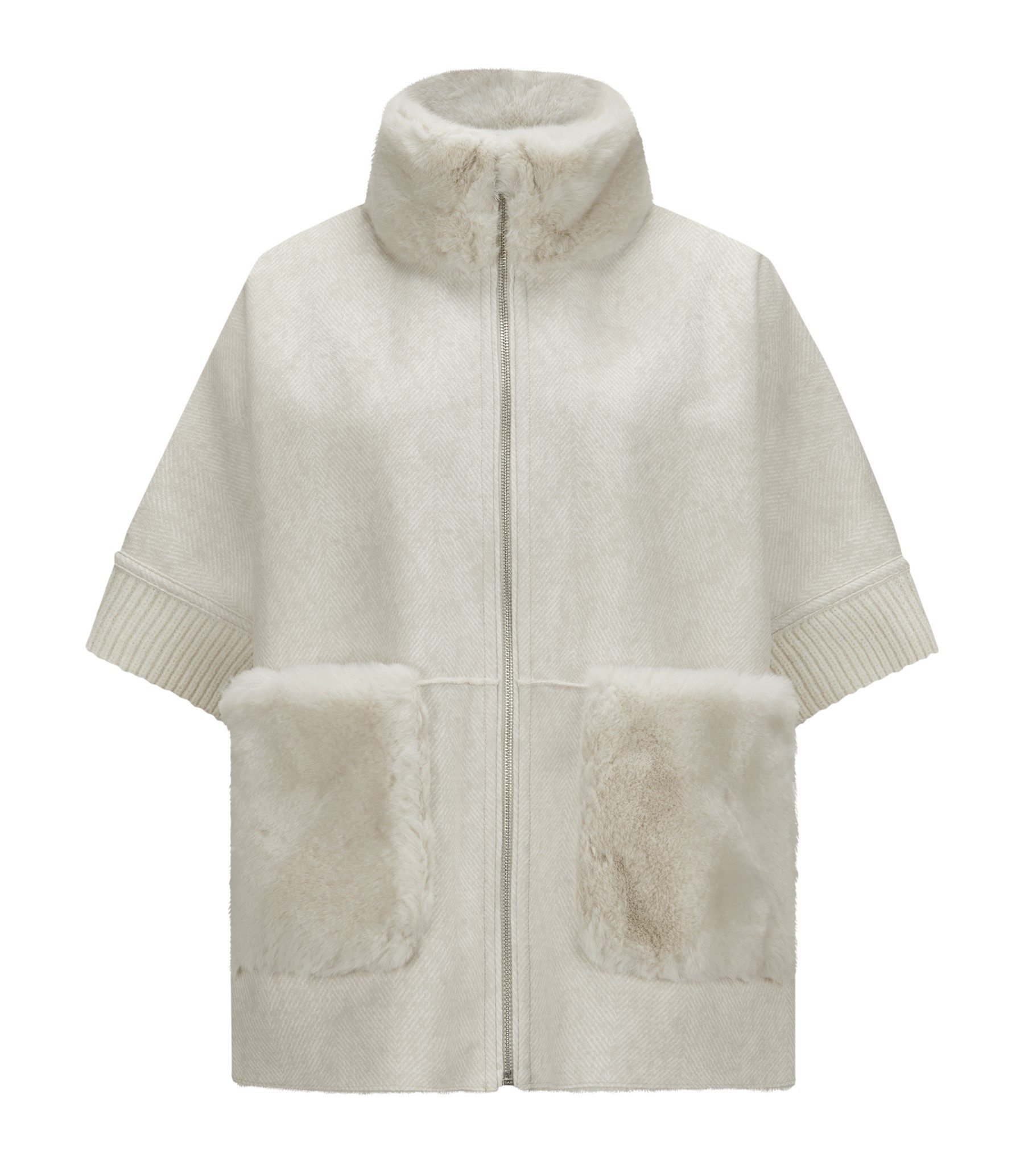 Milestone Cape MSAudrey stylische Wende-Weste mit kuscheligem Kunstpelz geb günstig online kaufen