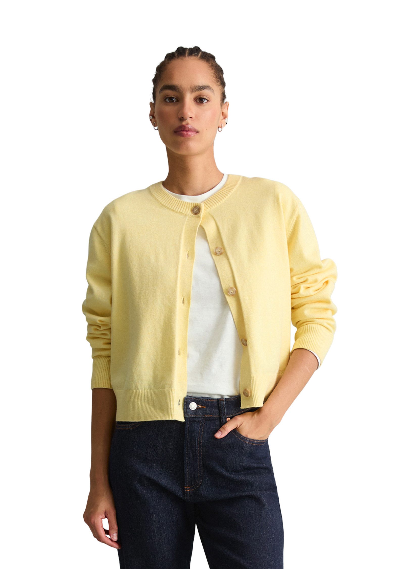 Marc O'Polo DENIM Cardigan aus Soft Cotton Stretch
