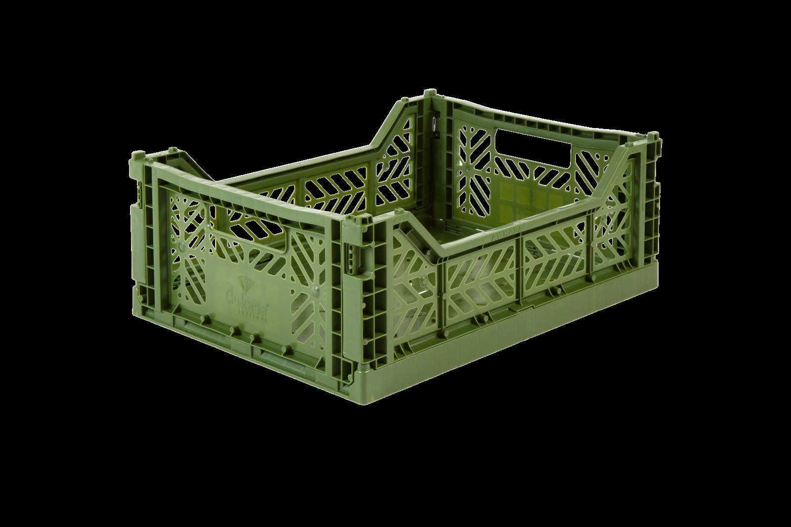 Aykasa Faltbox Klappbox KHAKI grün midi