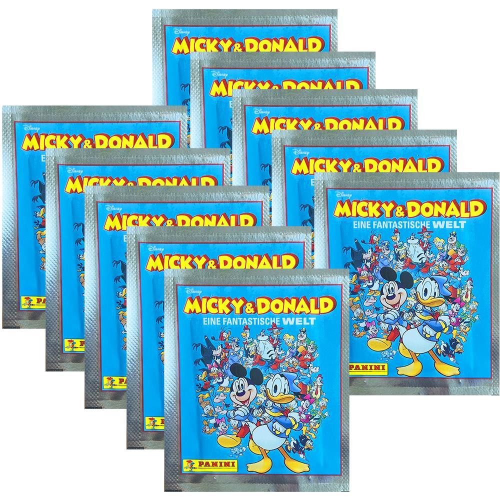 Disney Sammelkarte Micky & Donald - Eine Fantastische Welt - Sammelsticker - 10 Tüten