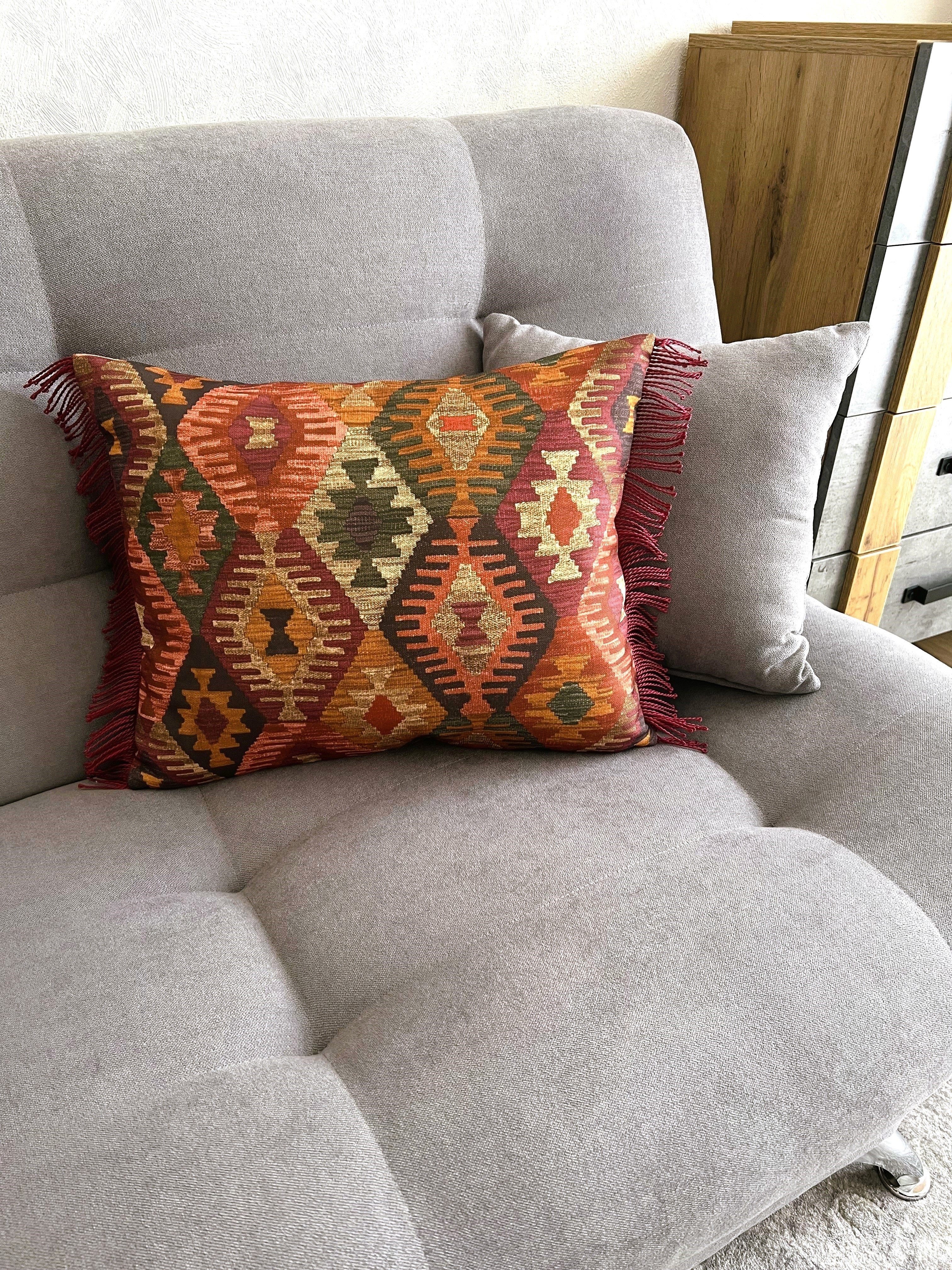 RoKo-Textilien Kissenbezug Kissenbezug »Kissenhülle mit Fransen 100% Polyes günstig online kaufen