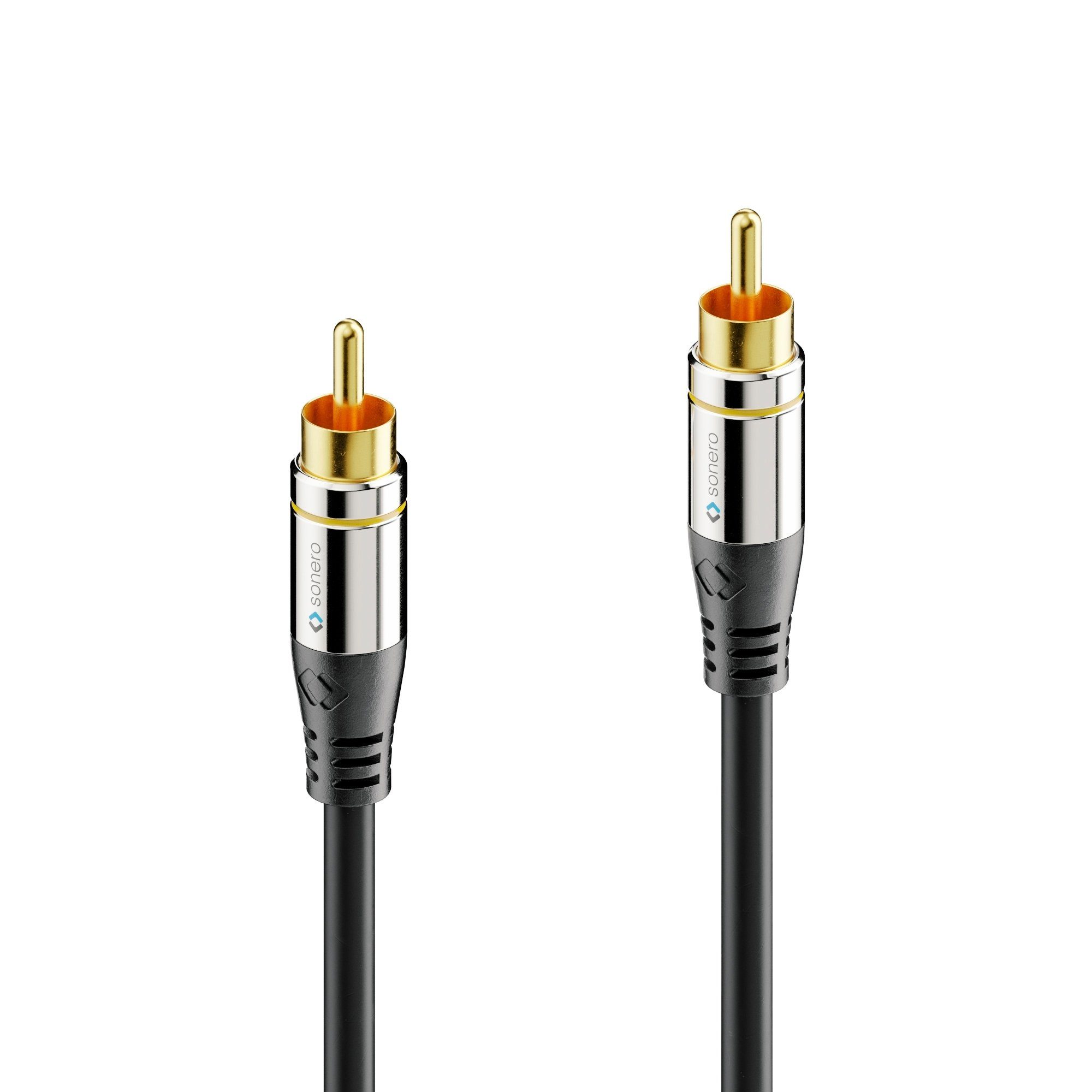sonero sonero® Premium Cinch Audiokabel, 1x Cinch Stecker auf 1x Cinch Stecke Audio-Kabel