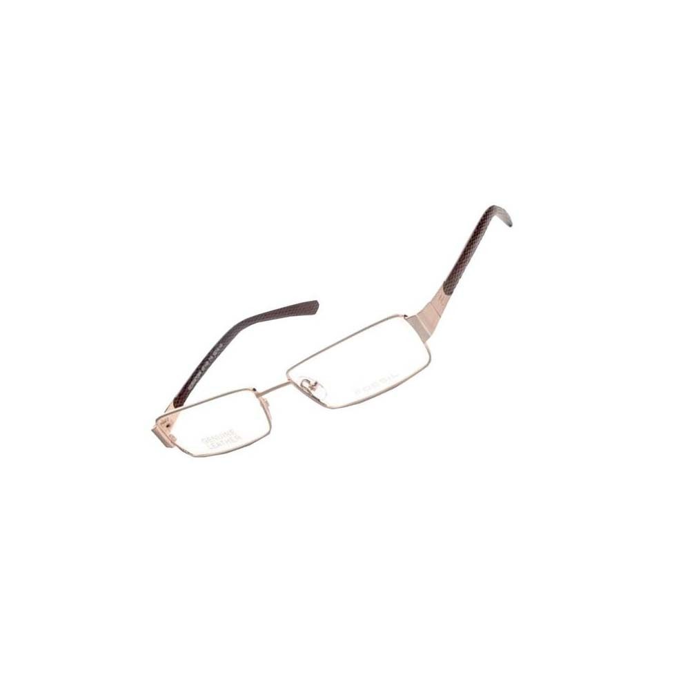 Fossil Brillengestell Korrektionsfassung Brille Metall Gold Braun 53/16/140 - OF1128710, Metall