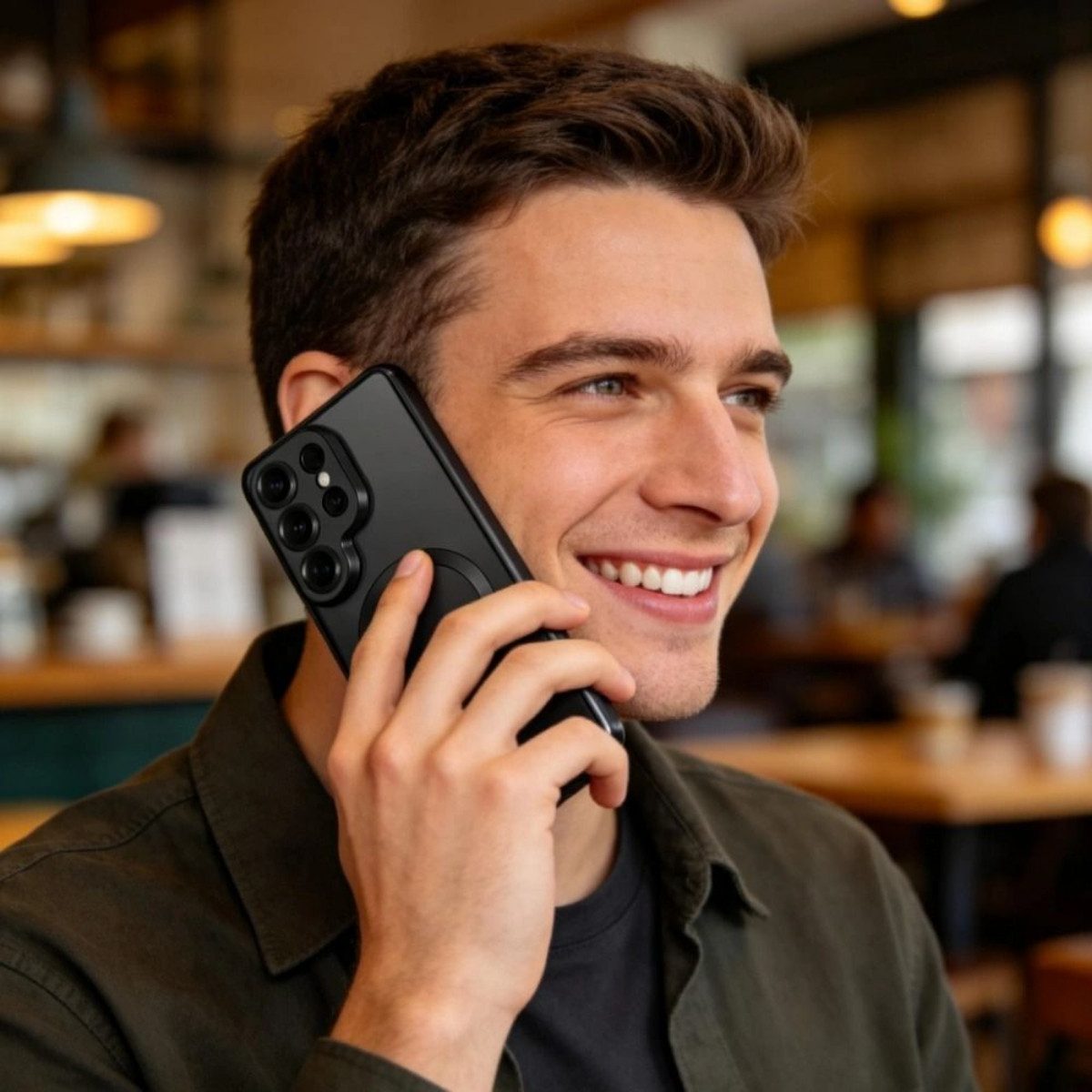 TECH PROTECT Handyhülle MagFlex für Samsung Galaxy S26 Ultra Glänzendes Schwarz Magnetring 6,9 Zoll, Integrierter Kameraschutzrahmen schützt die Linsen zusätzli – Bild 4 von 4