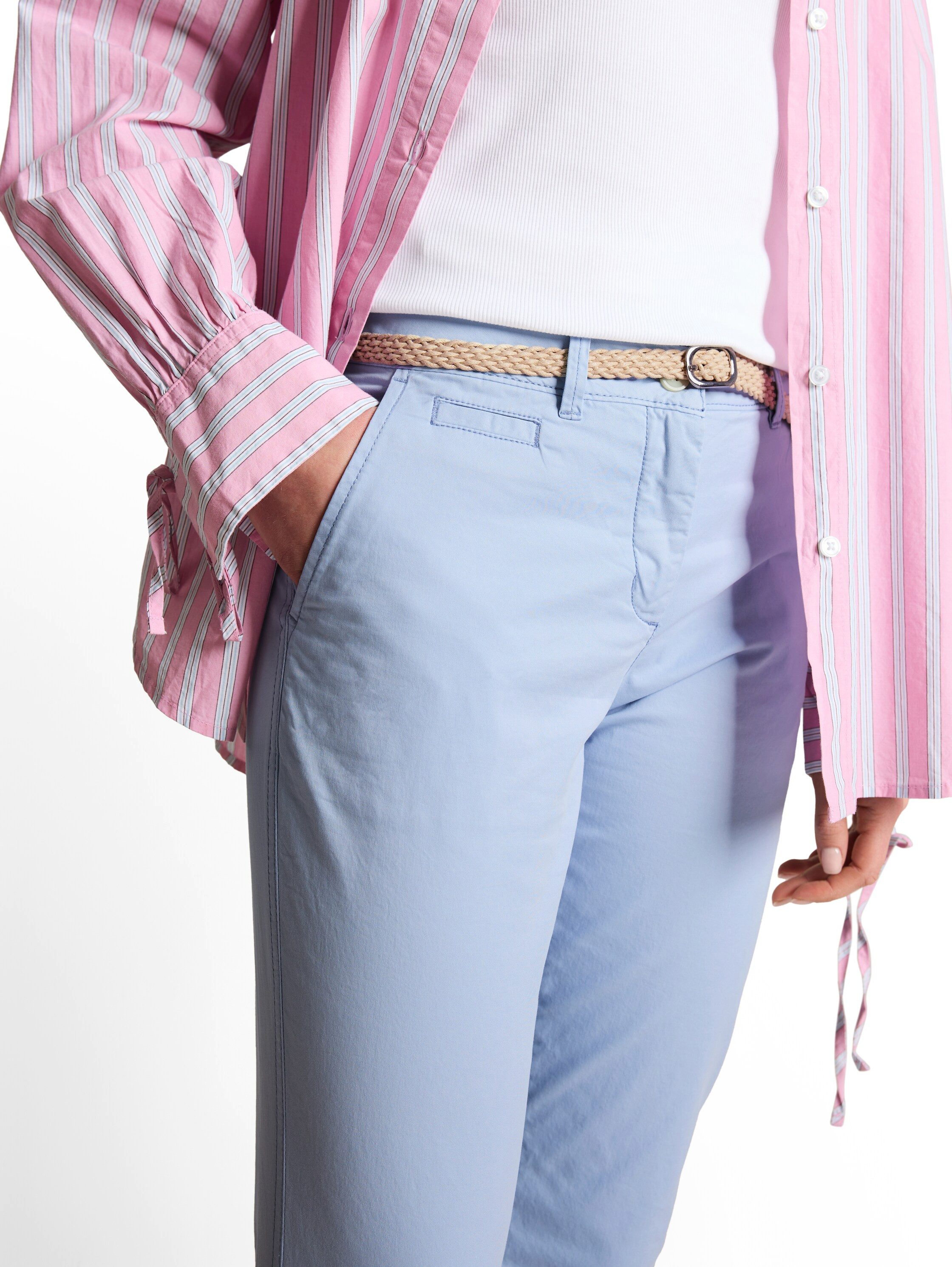 TOM TAILOR Chinohose TOM TAILOR Chino mit Gürtel und Stretch