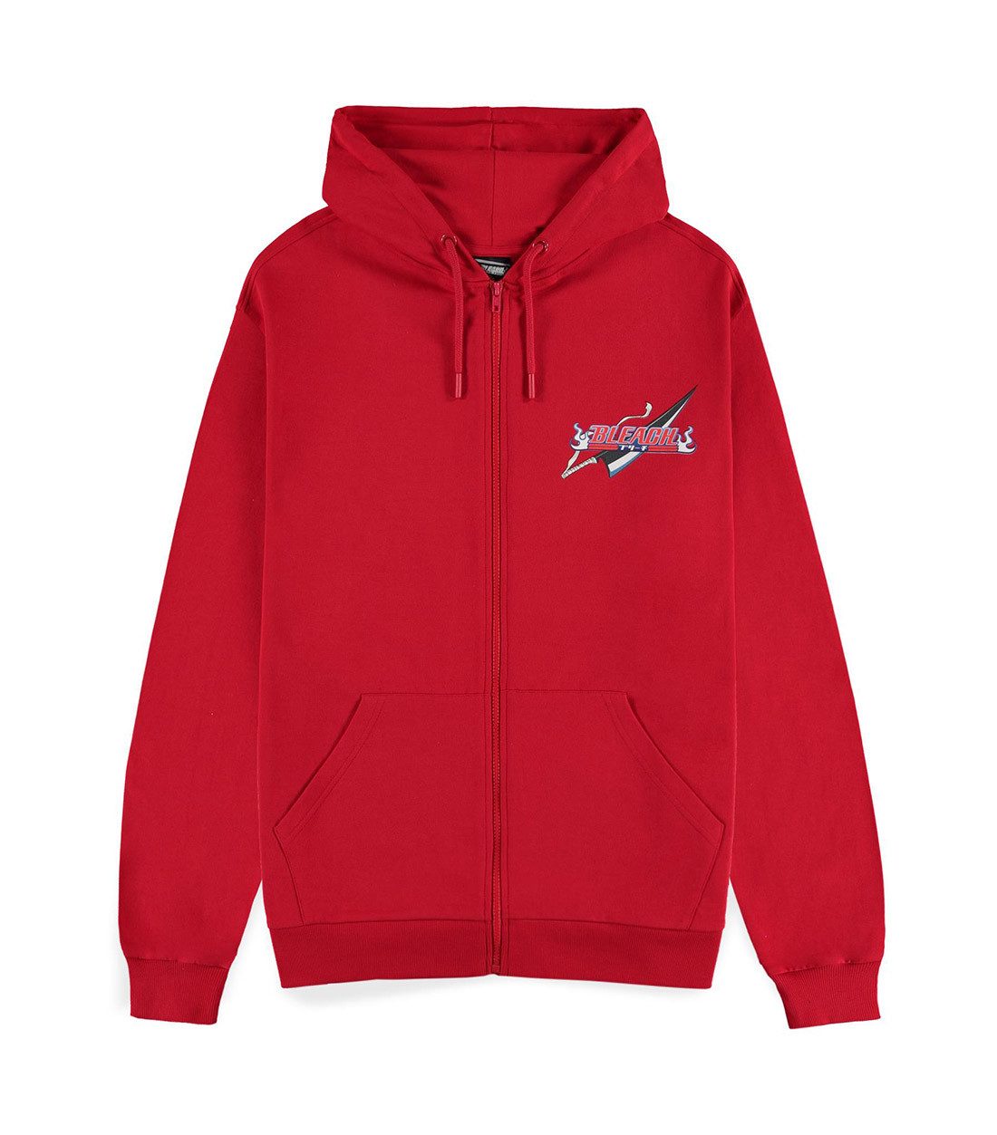 Bleach Kapuzensweatshirt Character Collage Hoodie Rot Ichigo Kurosaki Sword Logo