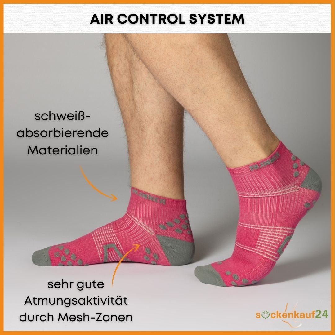 sockenkauf24 Laufsocken low Cut Sportsocken für Herren & Damen Laufsocken Kurz (3-Paar) Atmungsaktive Running Socks 50202P WP