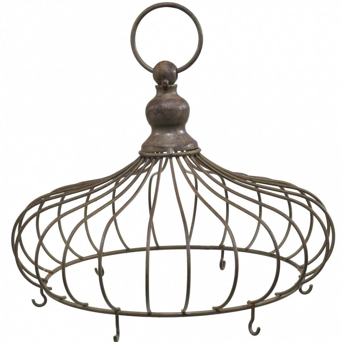 Viana Gartenfigur Metallkrone Vintage Braun Ø20cm günstig online kaufen